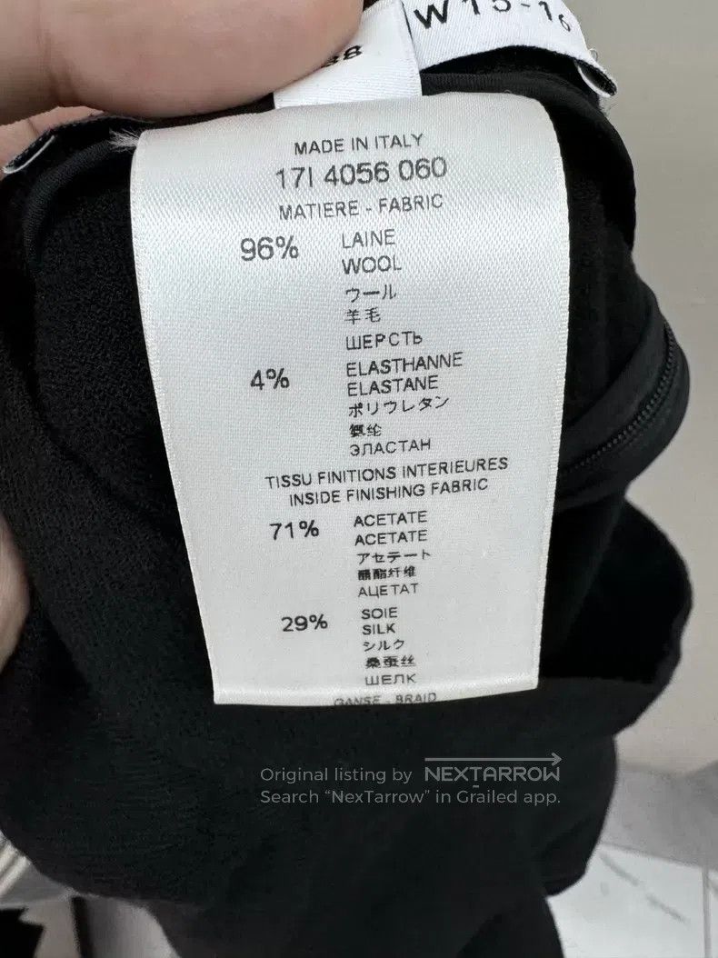 Givenchy Givenchy Size38 Black Back Split Flounce Merino Wool Skirt Size XL / US 12-14 / IT 48-50 - 4 Thumbnail