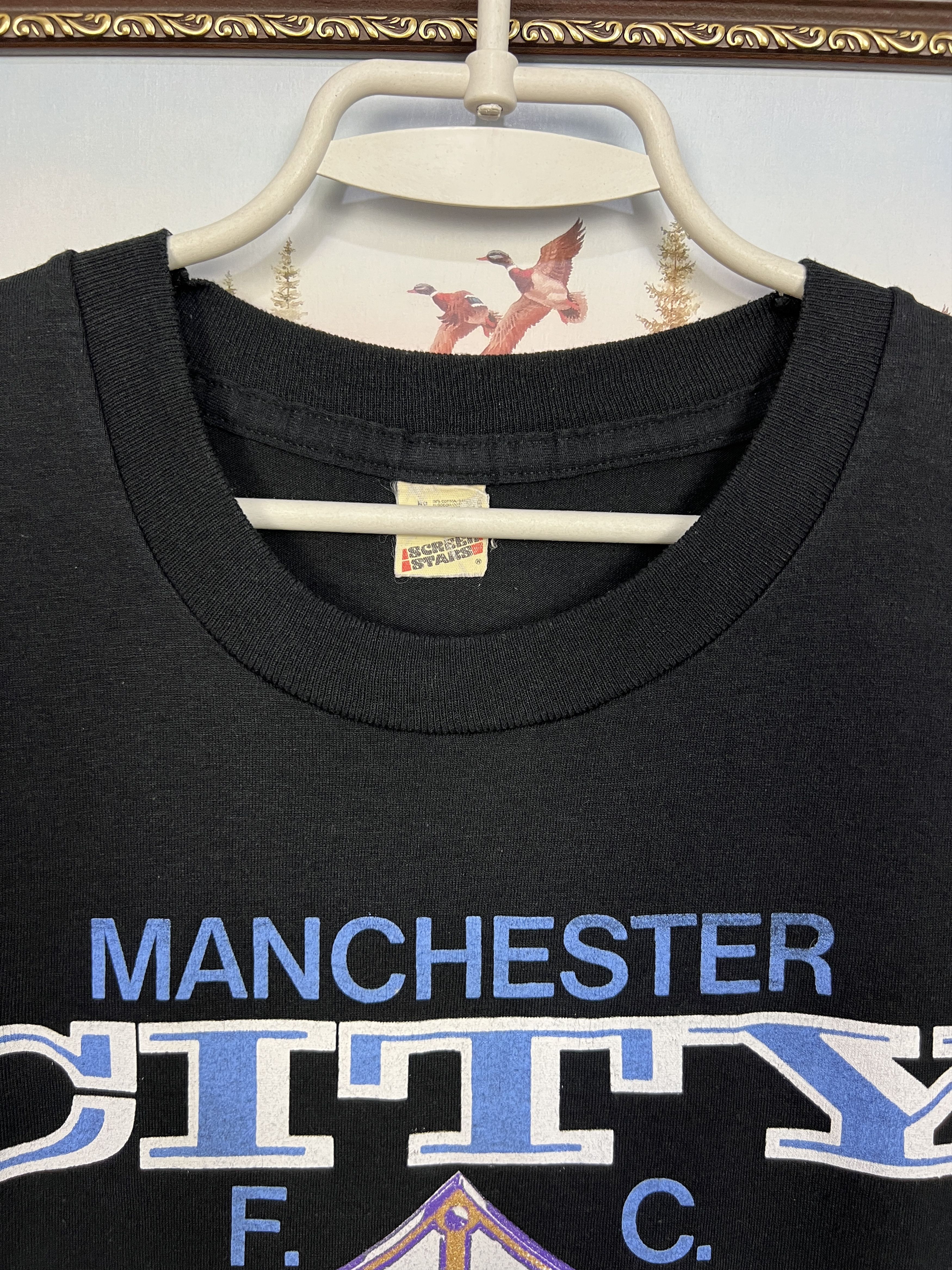 Vintage Vintage 80's Manchester City Football Shirt Soccer Size US M / EU 48-50 / 2 - 7 Thumbnail