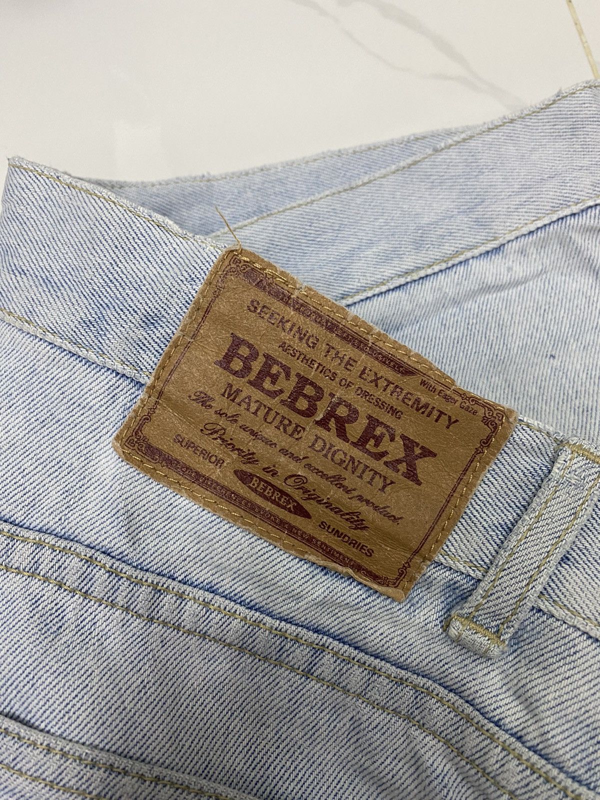 Kapital DISTRESSED DENIM BEBREX SICK RIPS DENIM JEANS Size US 33 - 7 Thumbnail
