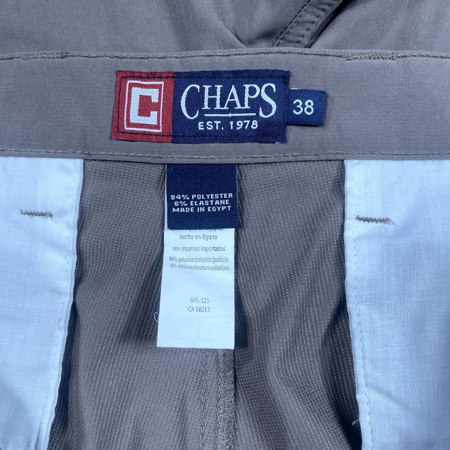Chaps Chaps Shorts Mens Size 38 Green Cargo Utility Khaki Stretch Flat Front Pockets Size US 38 / EU 54 - 7 Thumbnail