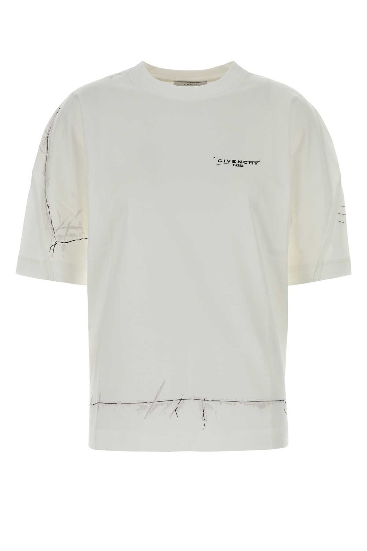 Givenchy White Cotton Oversize T-Shirt Size XS / US 0-2 / IT 36-38 - 1 Thumbnail