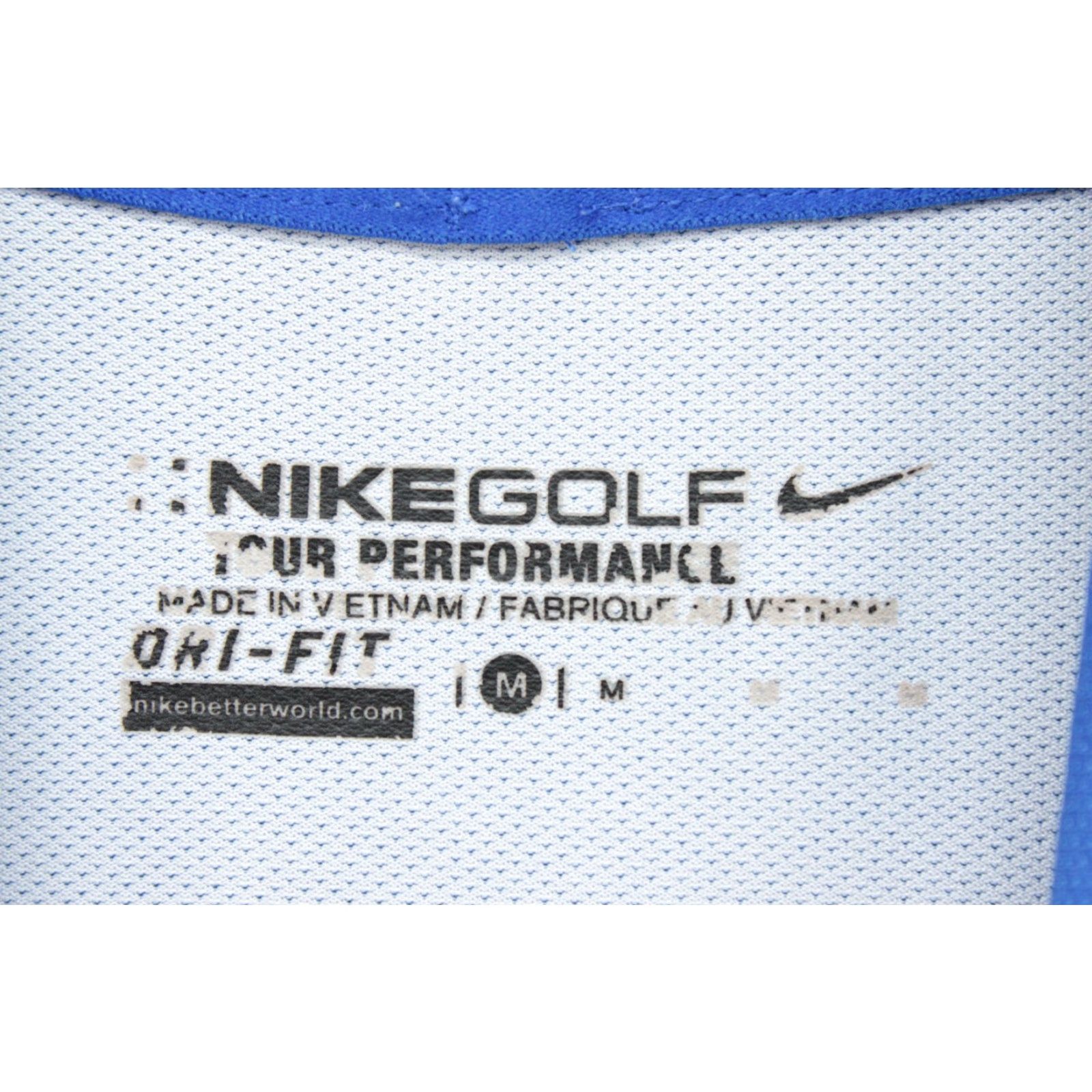 Nike Nike Golf Polo Shirt Men's Medium Tour Performance Dri-Fit Polyester Blue Size US M / EU 48-50 / 2 - 5 Thumbnail