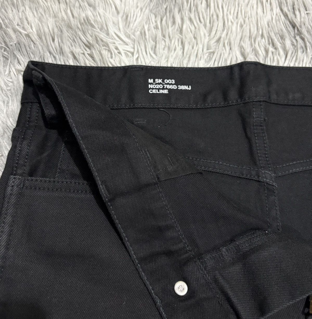 Celine Demin Jeans Black Celeline Paris Size US 29 - 4 Thumbnail