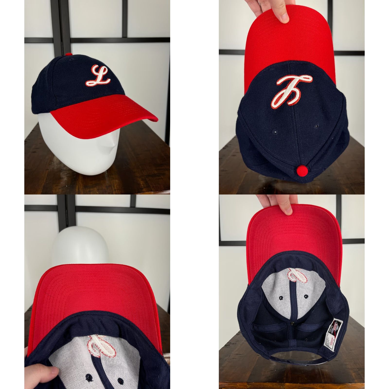 Vintage Lewis University Hat Cap Snap Back Adult One Size Red Blue Embroider Wool Blend Size ONE SIZE - 8 Thumbnail