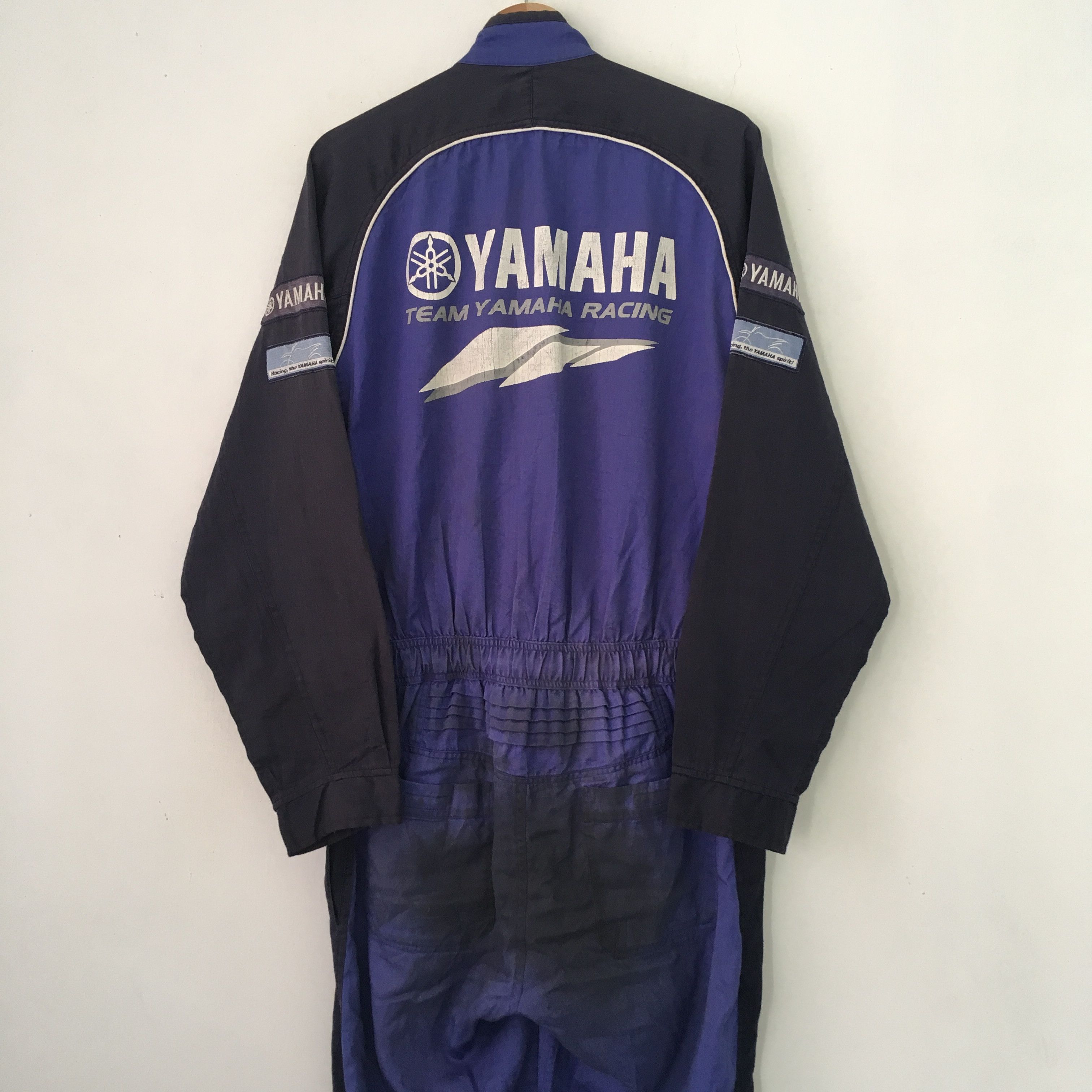 Vintage × Yamaha Vintage 90s Distressed Yamaha Japan Racing Team Coveralls Size US L / EU 52-54 / 3 - 4 Thumbnail