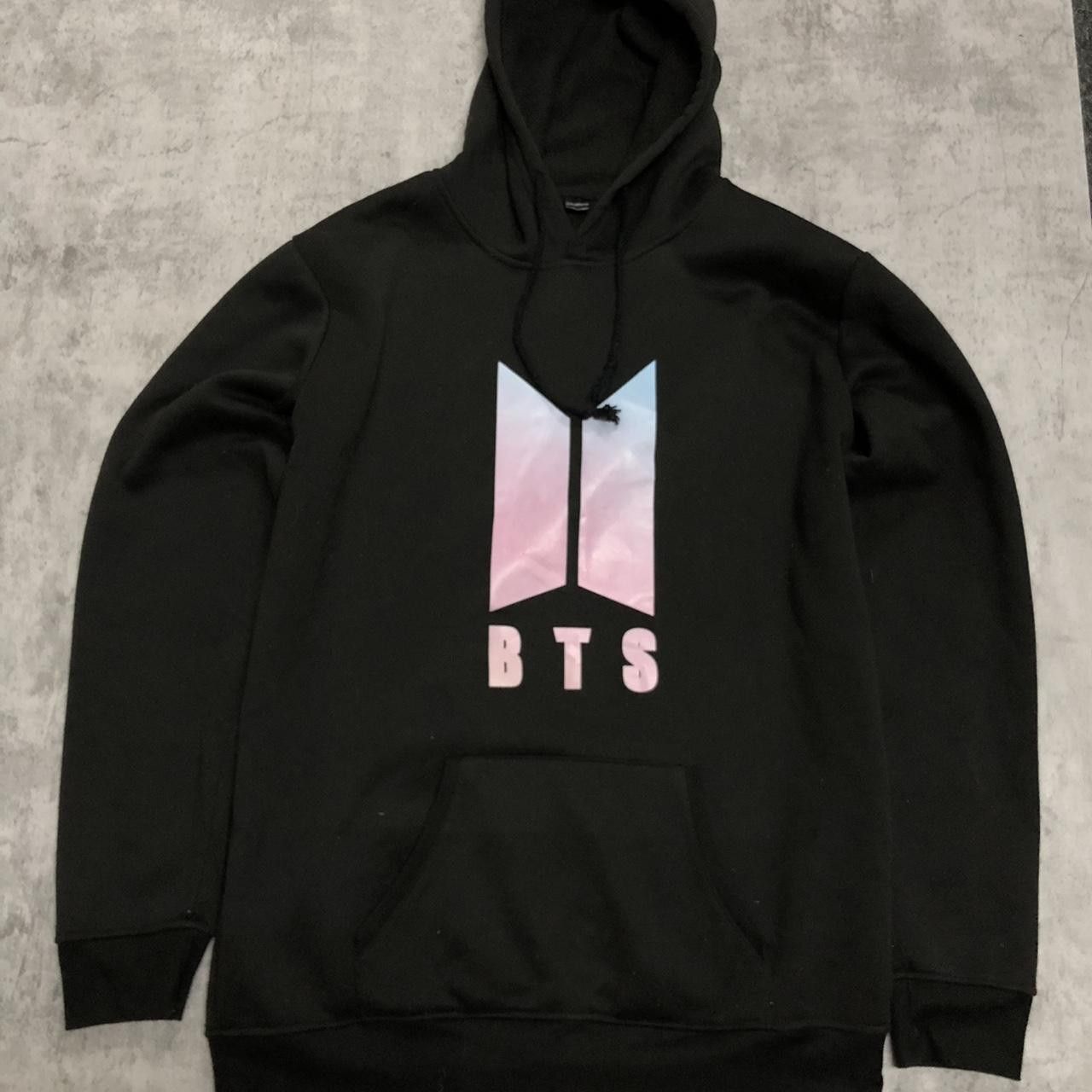 Other Black BTS hoodie with pink and blue hues #kpop Size US XL / EU 56 / 4 - 1 Thumbnail