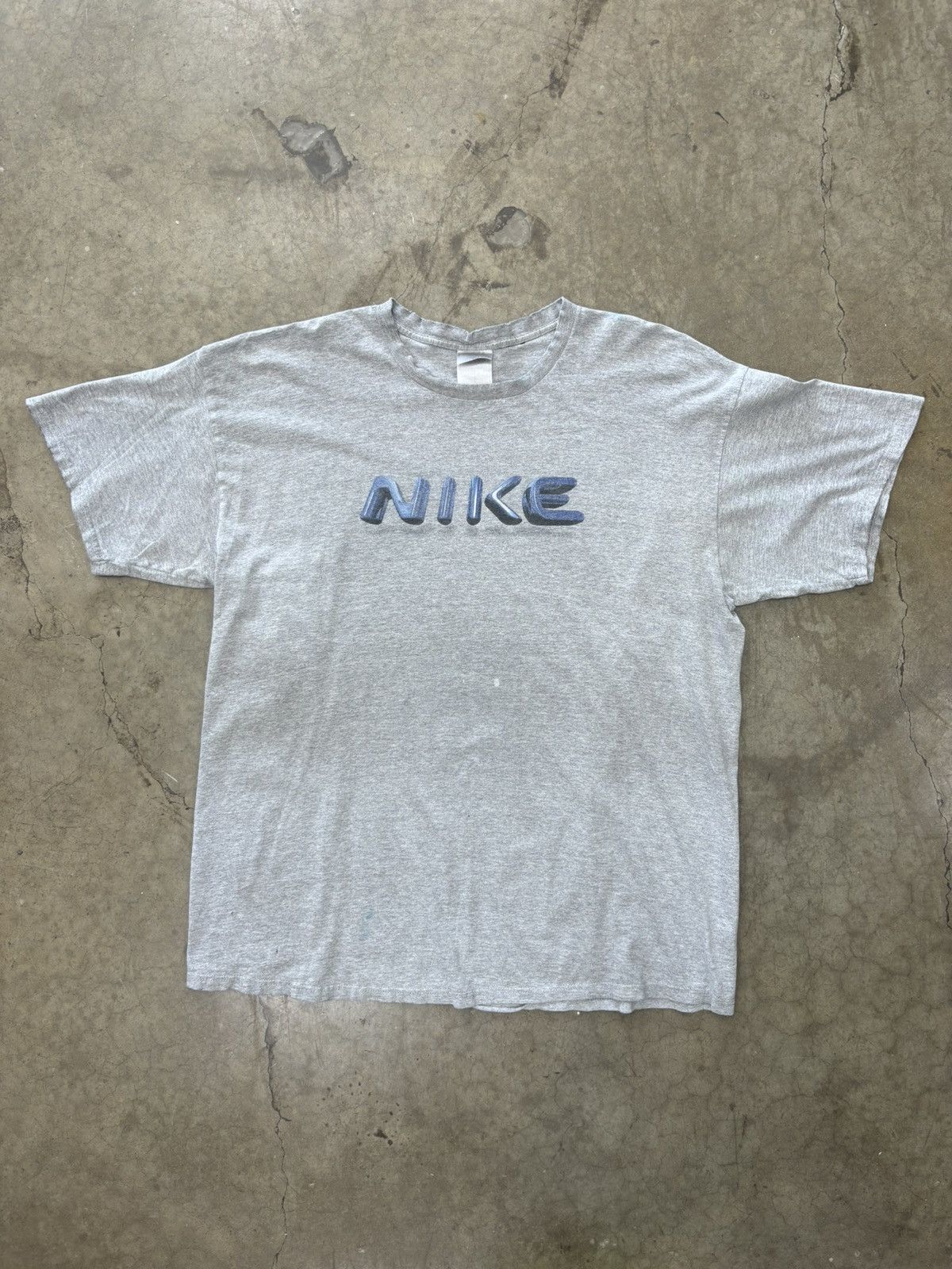 Nike × Vintage Vintage Y2k Nike Spellout Graphic Tee XL Size US XL / EU 56 / 4 - 2 Thumbnail