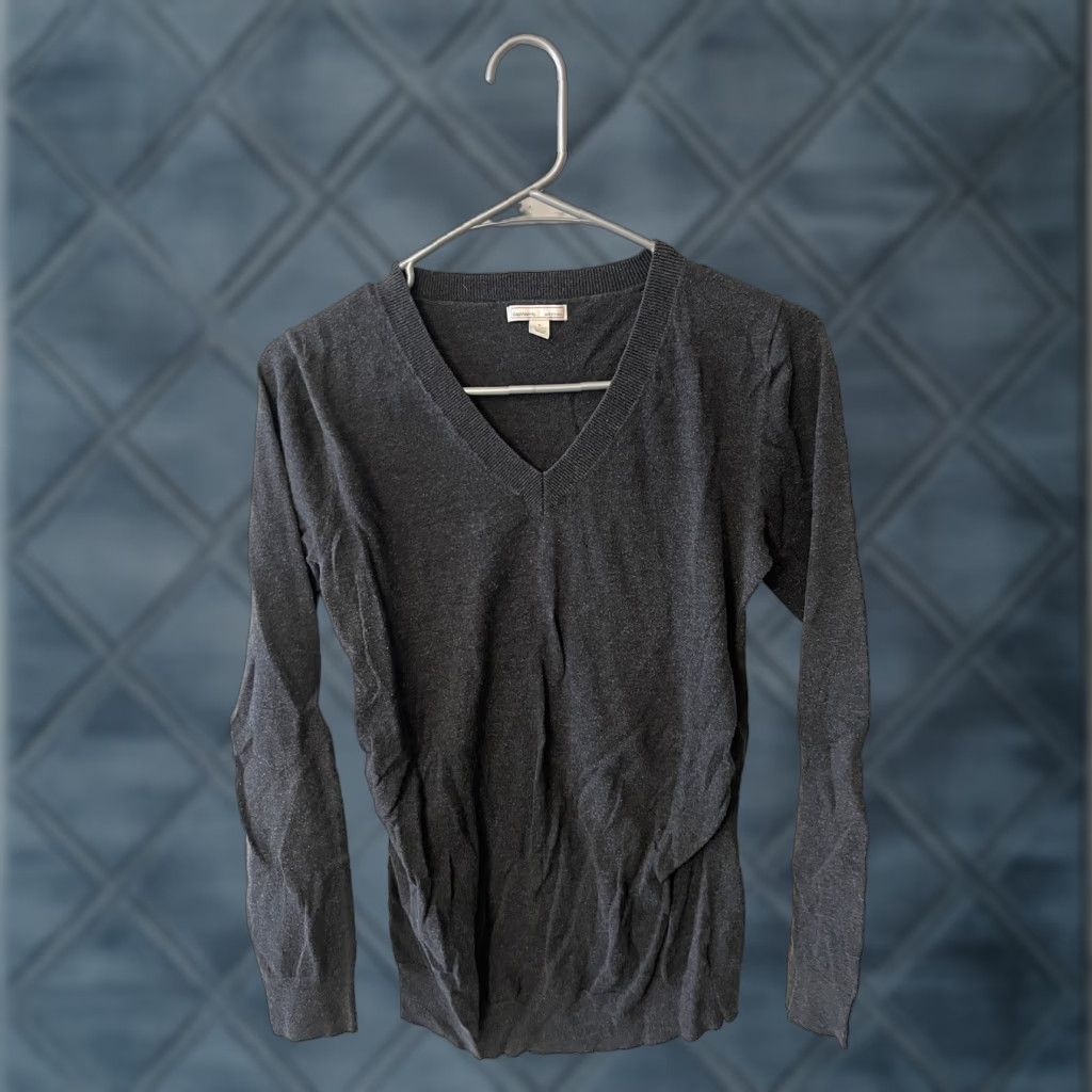 Gap VINTAGE Gap Maternity Pullover Sweater Womens Size S Gray Long Sleeve Silk Casual Size S / US 4 / IT 40 - 1 Thumbnail