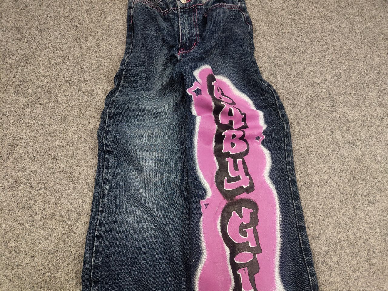 If Six Was Nine VTG Y2K Hysteric Glamour Style Baggy Flared Jeans low rise Size US 34 / EU 50 - 4 Thumbnail