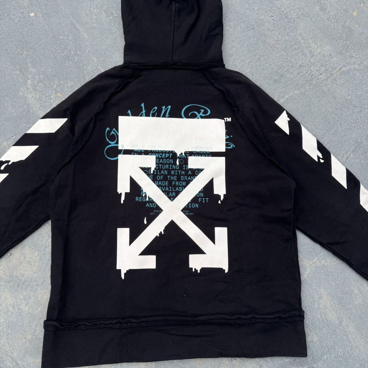 Off-White Off White X Virgil Abloh Black Dripping Arrow Hoodie Size US XS / EU 42 / 0 - 2 Thumbnail