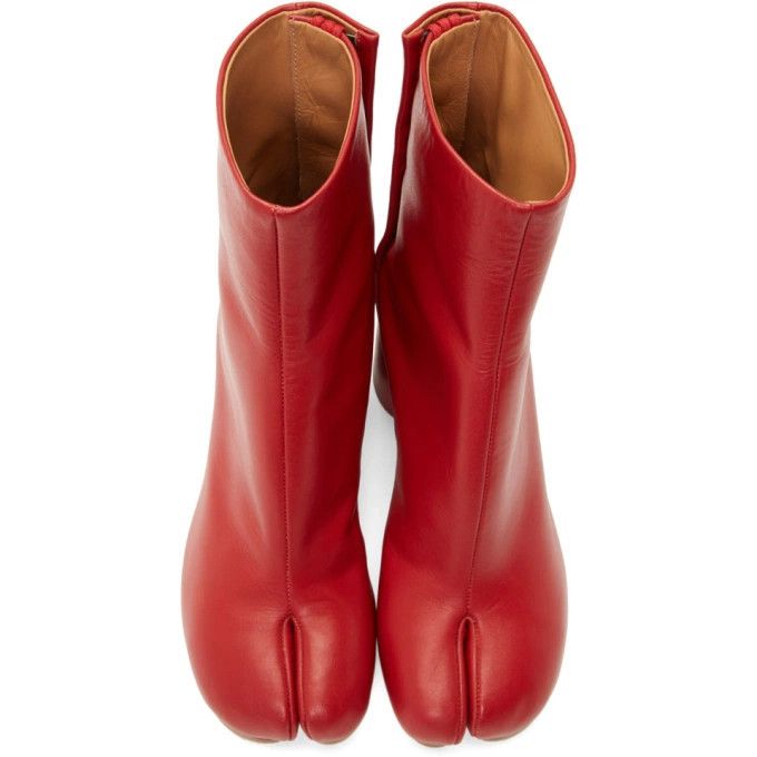 Maison Margiela oc11z0725 Tabi Ankle Boots in Red Size US 9 / IT 39 - 5 Thumbnail