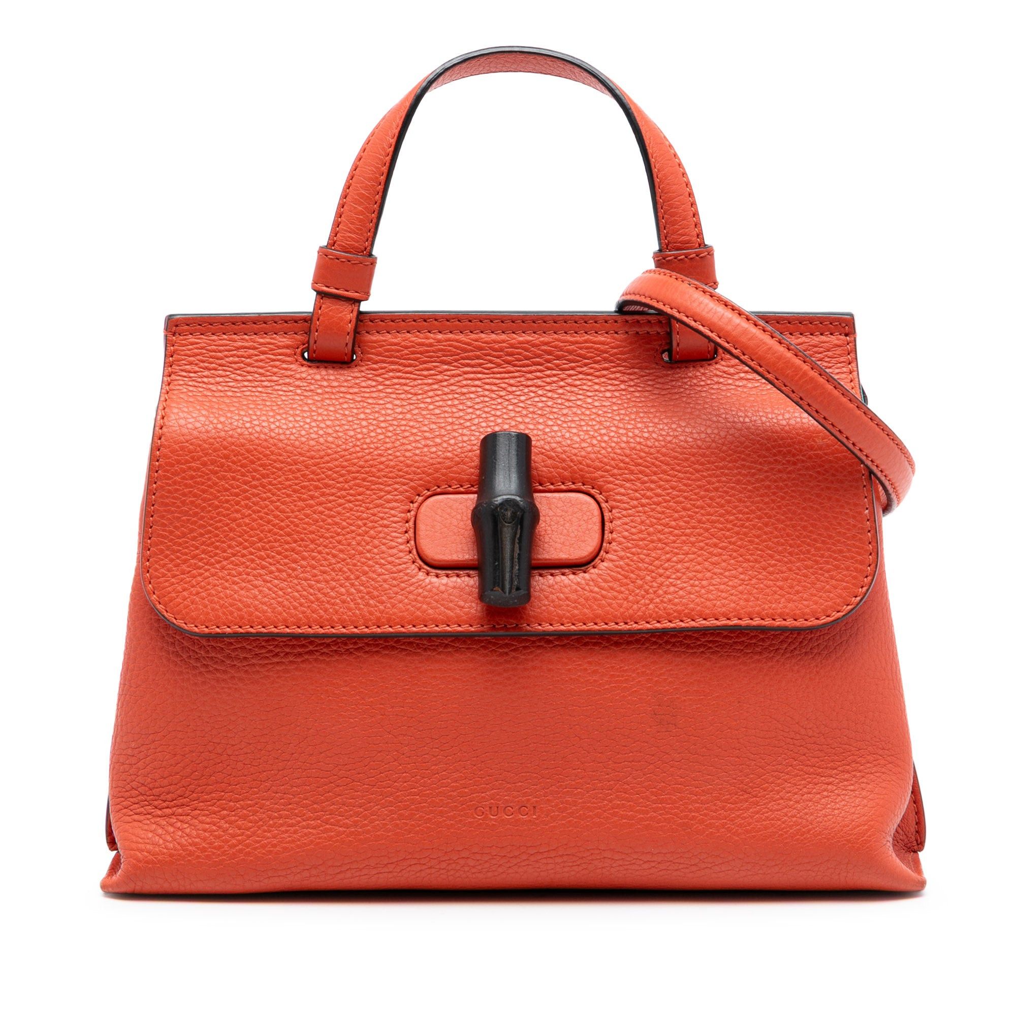 Gucci Small Leather Bamboo Daily Satchel Size ONE SIZE - 1 Thumbnail