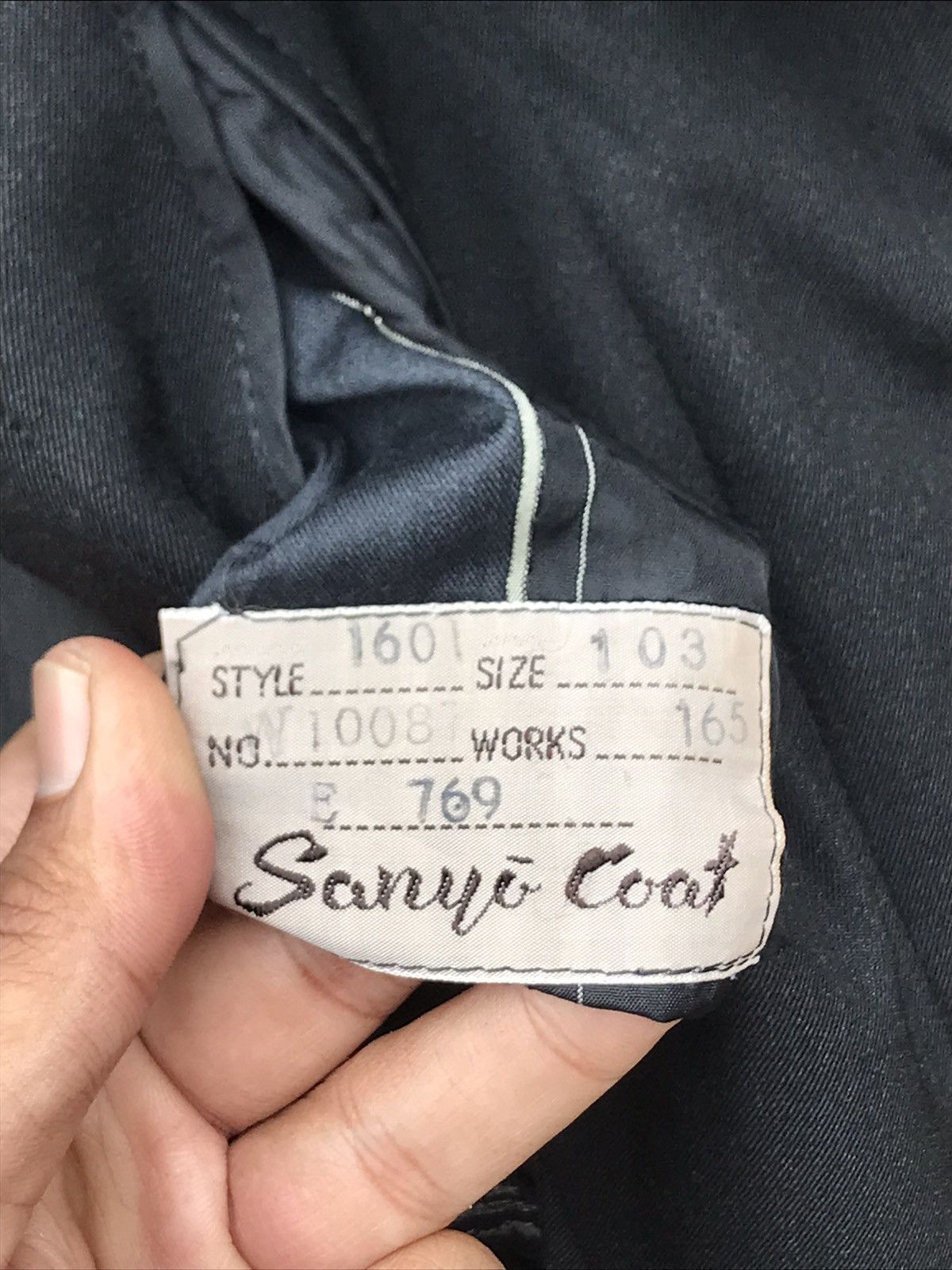 Japanese Brand ⚡️Vintage Sanyo Rain Top Coat Button Long Jacket Size US M / EU 48-50 / 2 - 9 Thumbnail