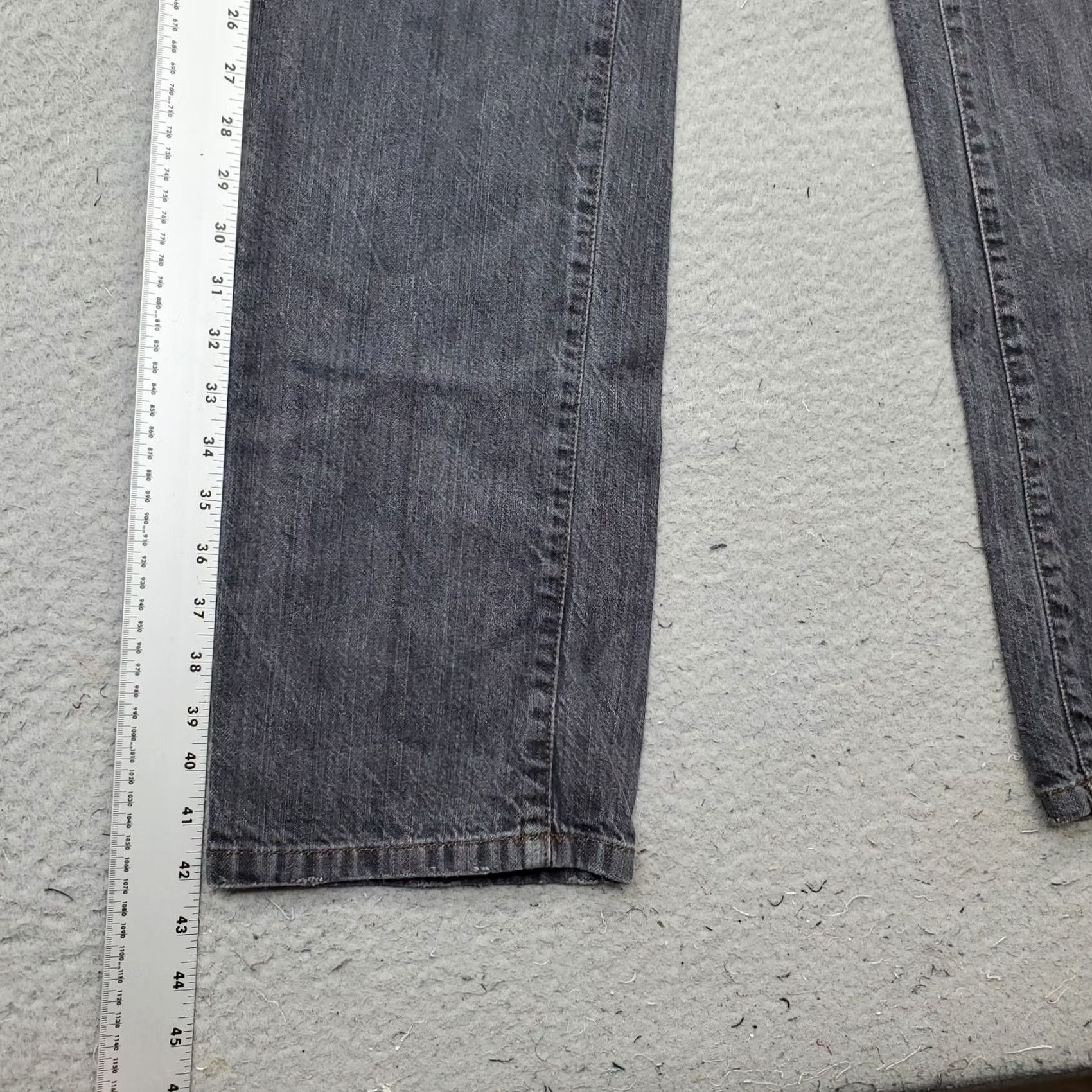 Calvin Klein Calvin Klein Womens Straight Jeans Black Denim Slim Fit 30 Boot? Streetwear Boho Grunge - 5-Pocket Denim Slim Fit Womens, 31.5 Inseam, Dark Wash Size 30" / US 8 / IT 44 - 3 Thumbnail