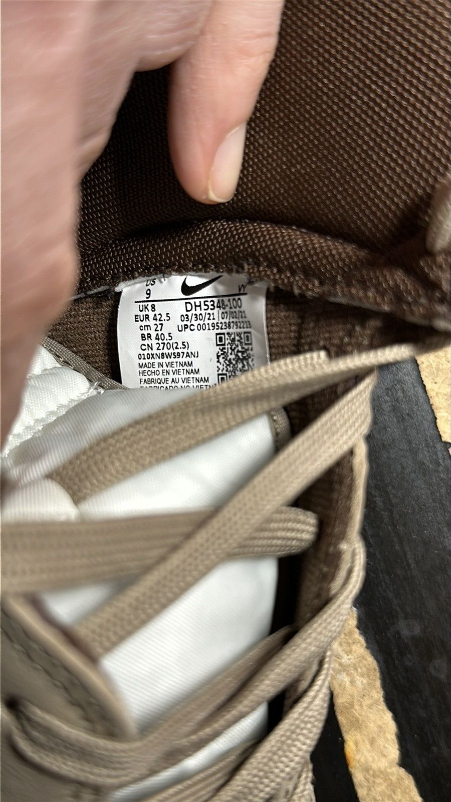 Nike Nike Dunk Hi Light Chocolate Size US 9 / EU 42 - 2 Thumbnail