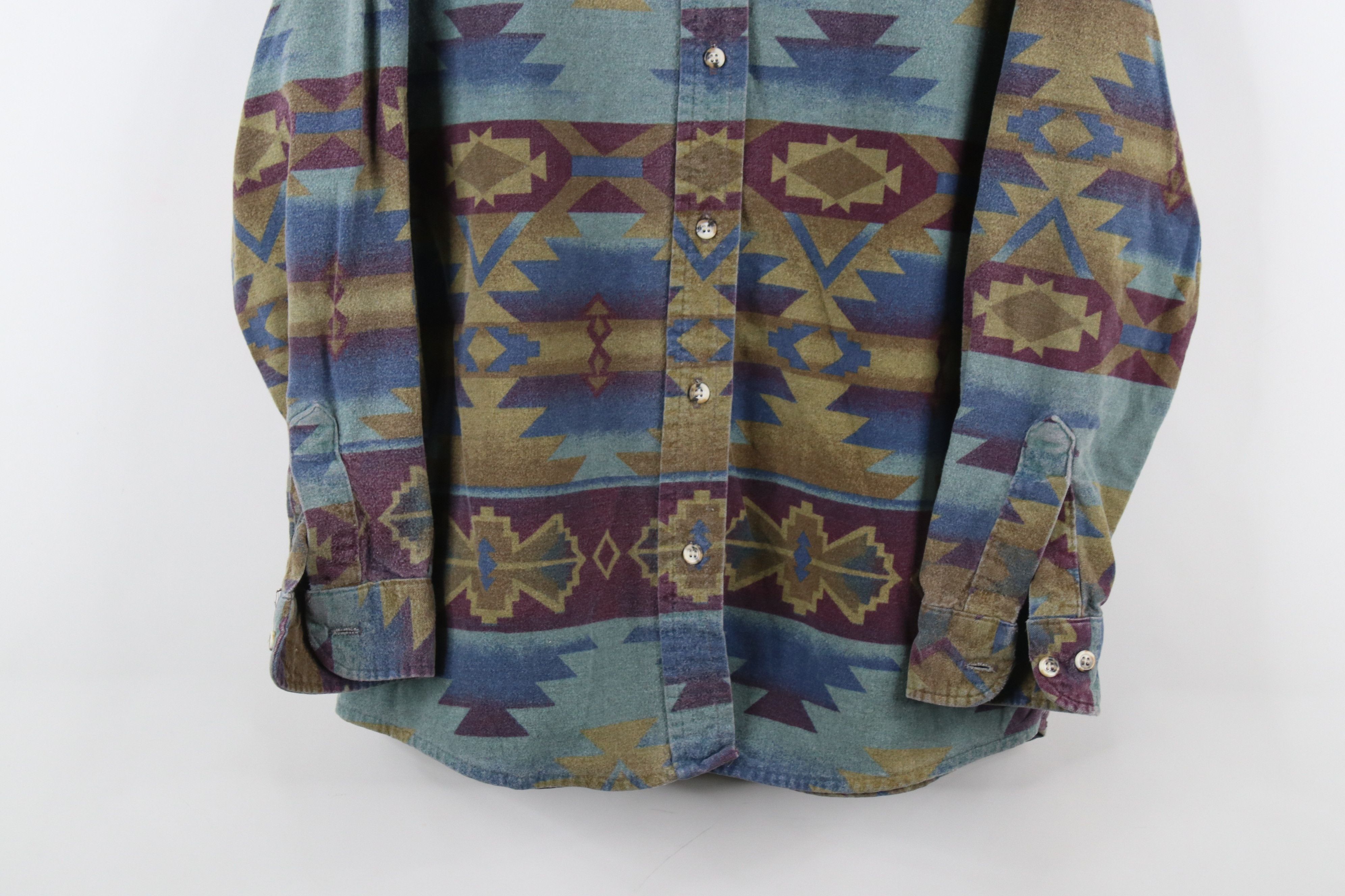Cabelas × Vintage Vintage 90s Cabelas Southwestern Chamois Cloth Button Shirt Size M / US 6-8 / IT 42-44 - 3 Thumbnail