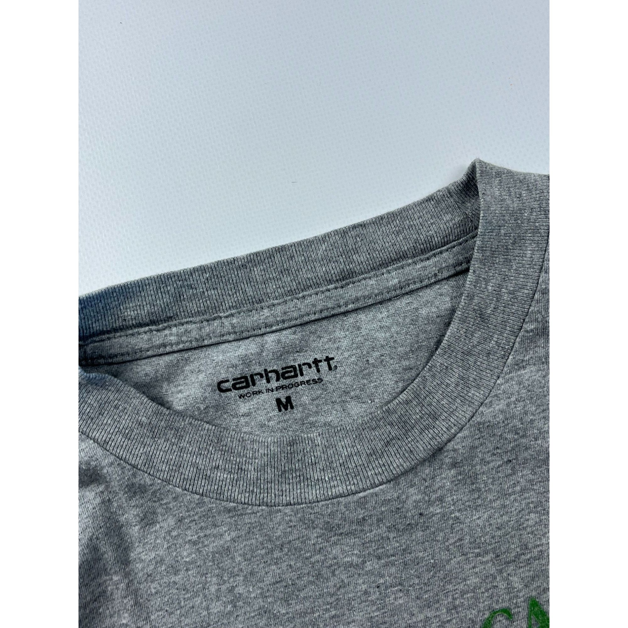Carhartt × Vintage Carhartt Gray American Truck Graphic T-Shirt Size US M / EU 48-50 / 2 - 3 Thumbnail