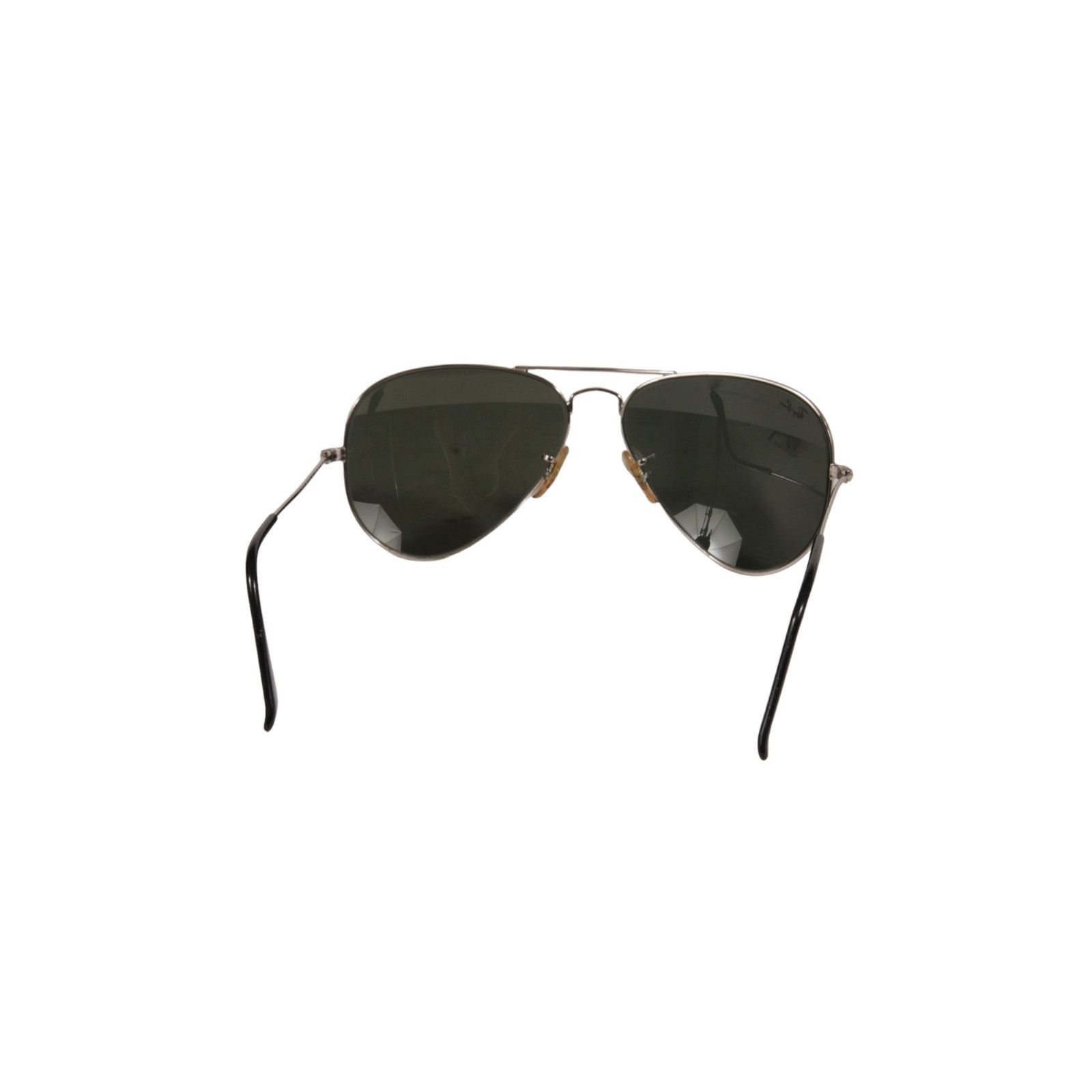 RayBan Aviator Sunglasses Large Metal Gray Black Shades Size ONE SIZE - 4 Thumbnail
