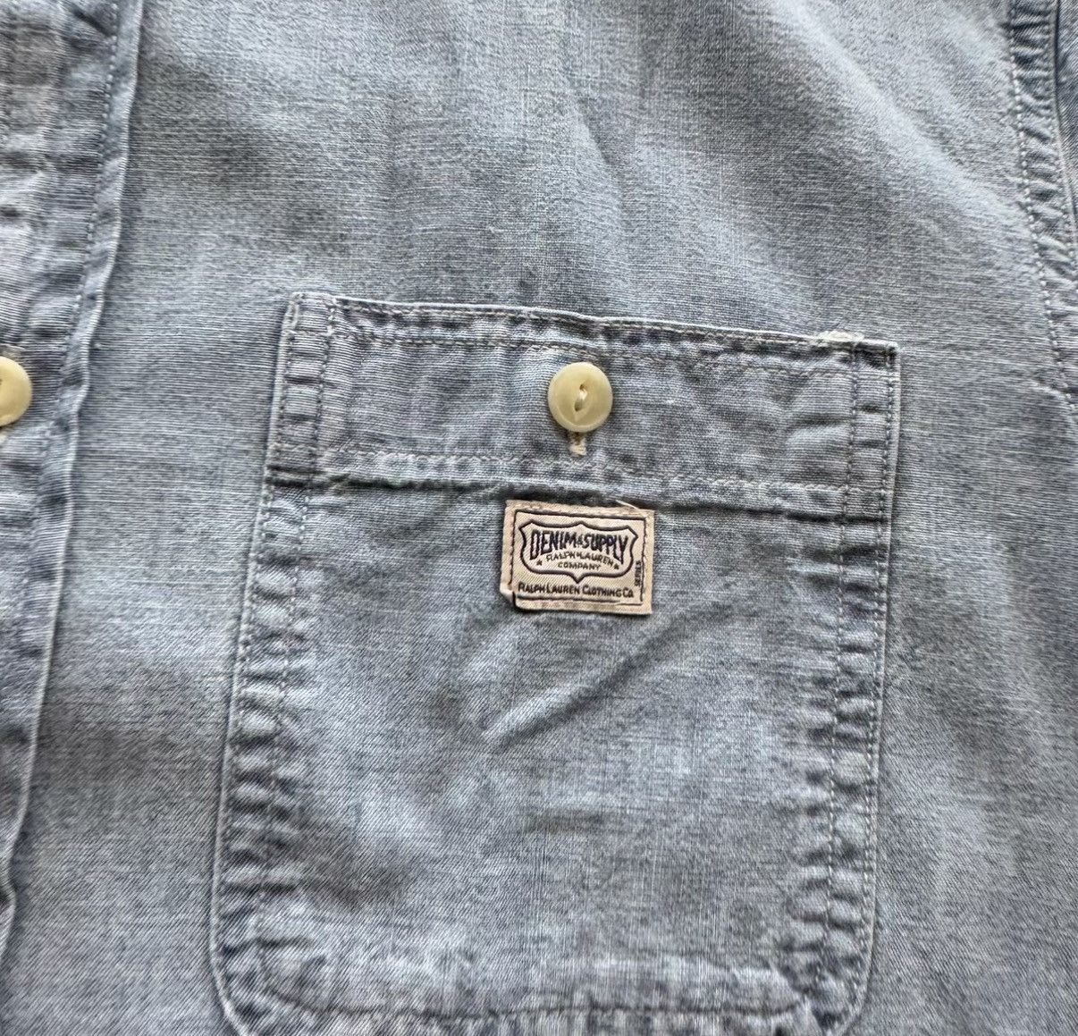Denim & Supply Ralph Lauren Denim & Supply Ralph Lauren Art Painted Denim Shirt K22 Size US M / EU 48-50 / 2 - 6 Thumbnail