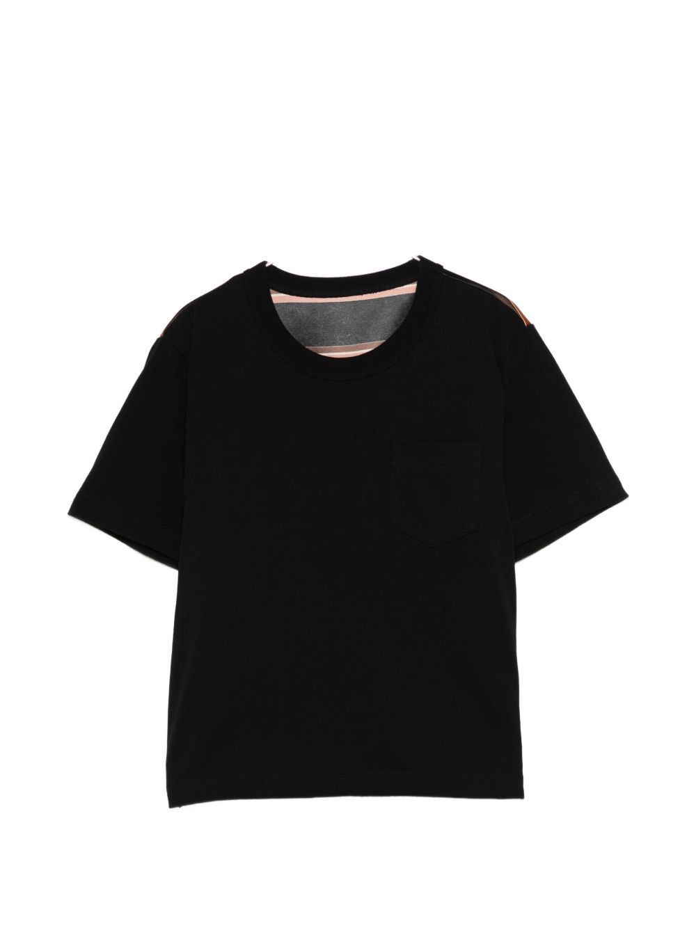 Sacai STRIPED COTTON T-SHIRT Size M / US 6-8 / IT 42-44 - 1 Thumbnail