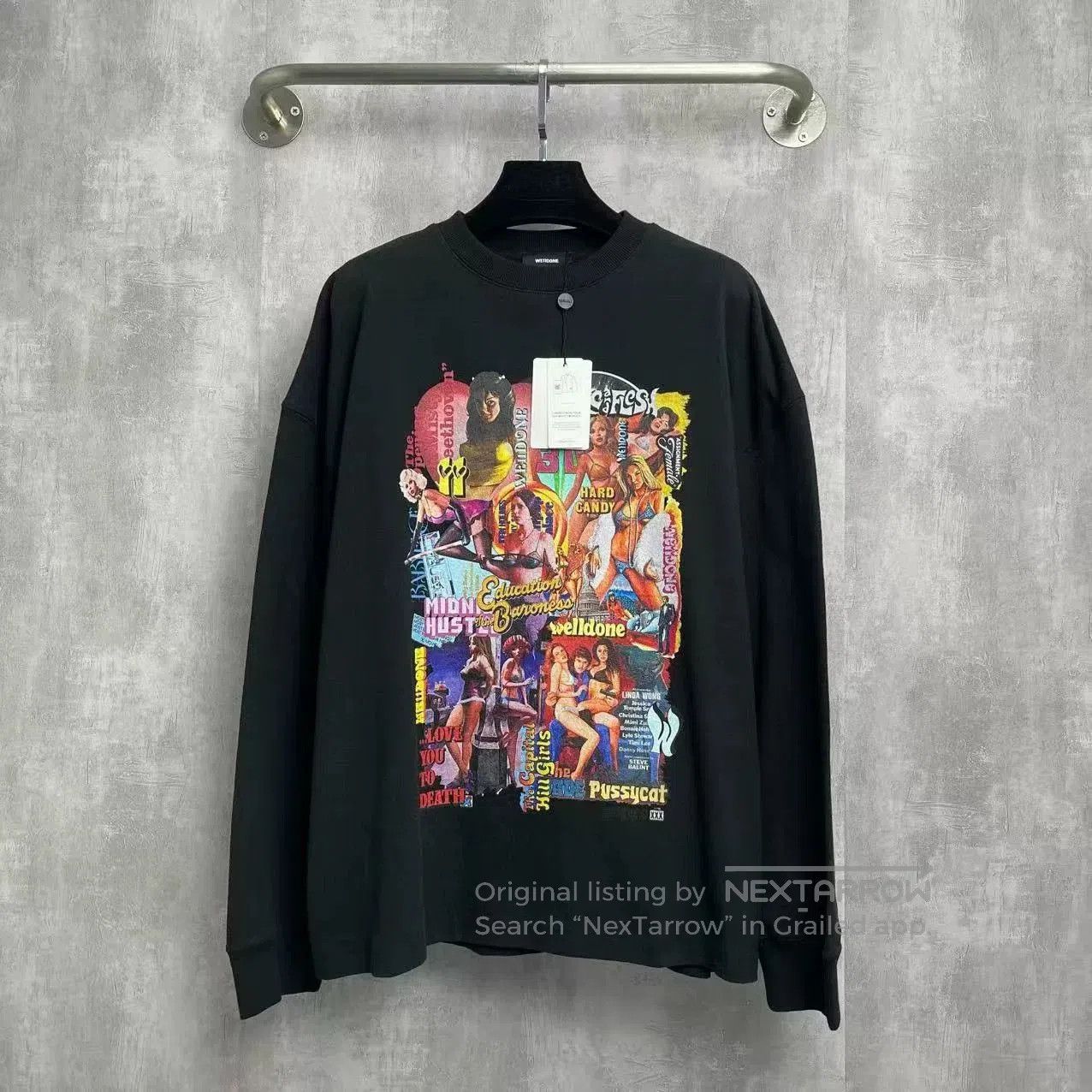 WE11DONE WE11DONE Crewneck Graphic Sweatshirt. Size XS / US 0-2 / IT 36-38 - 1 Thumbnail