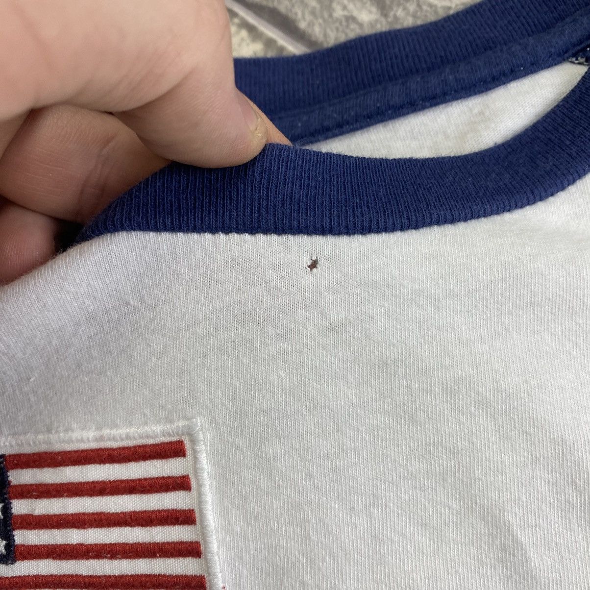 Polo Ralph Lauren Vintage Polo Ralph Lauren 3 Big Pony USA Rugby T- shirt Y2K Size US XXS / EU 40 - 9 Thumbnail