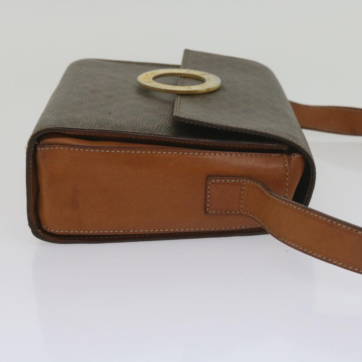 Celine CELINE Macadam Canvas Shoulder Bag Pvc Leather Brown Size ONE SIZE - 4 Thumbnail