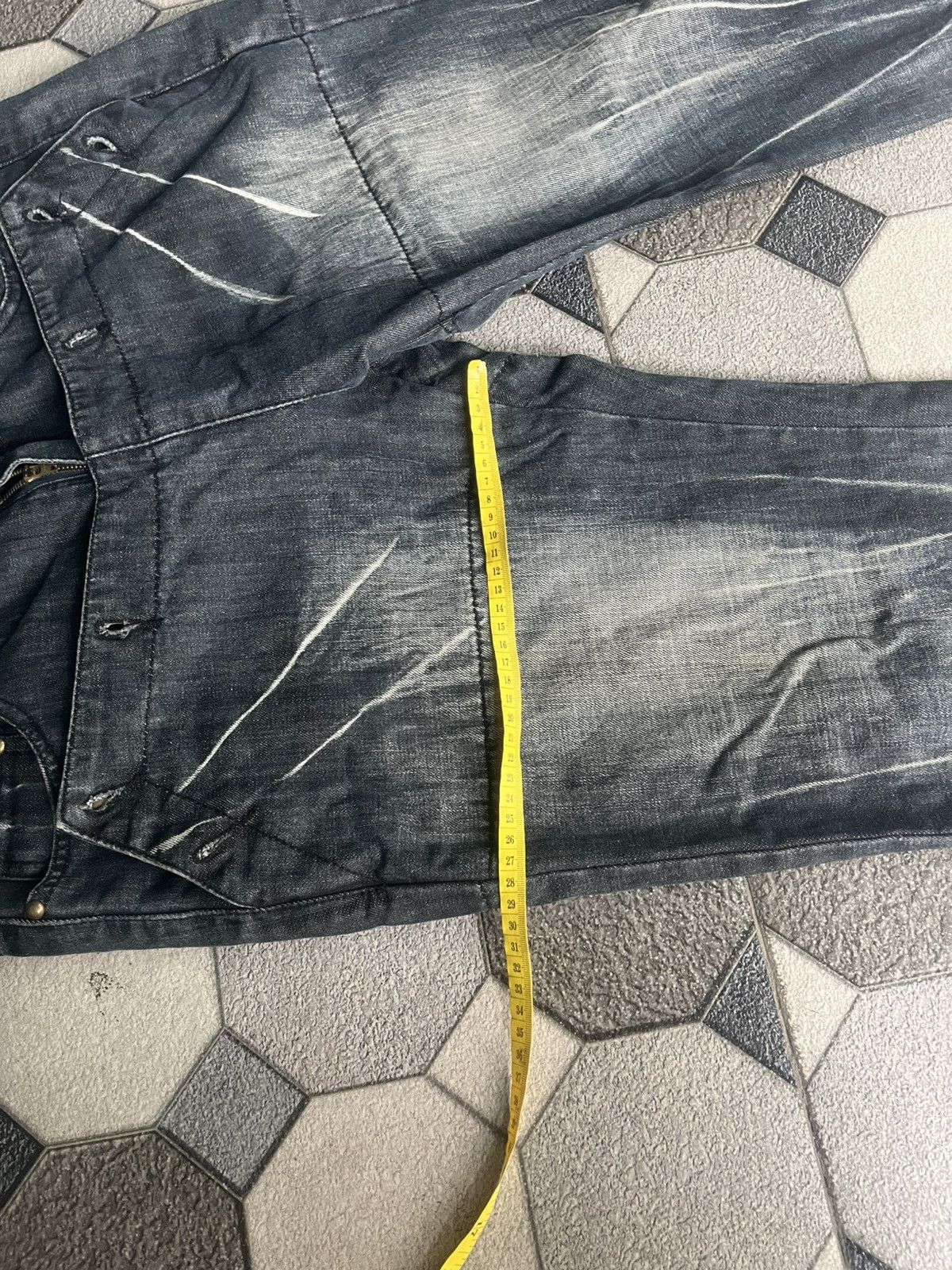 Kapital Rieton Studded distressed denim y2k style Size US 32 / EU 48 - 12 Thumbnail