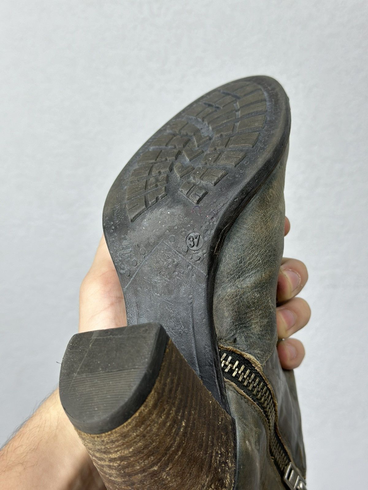 A.S.98 Vintage Leather Boots AS 98 HandMade Guidi Italy Rick owens Size US 9 / IT 39 - 11 Thumbnail