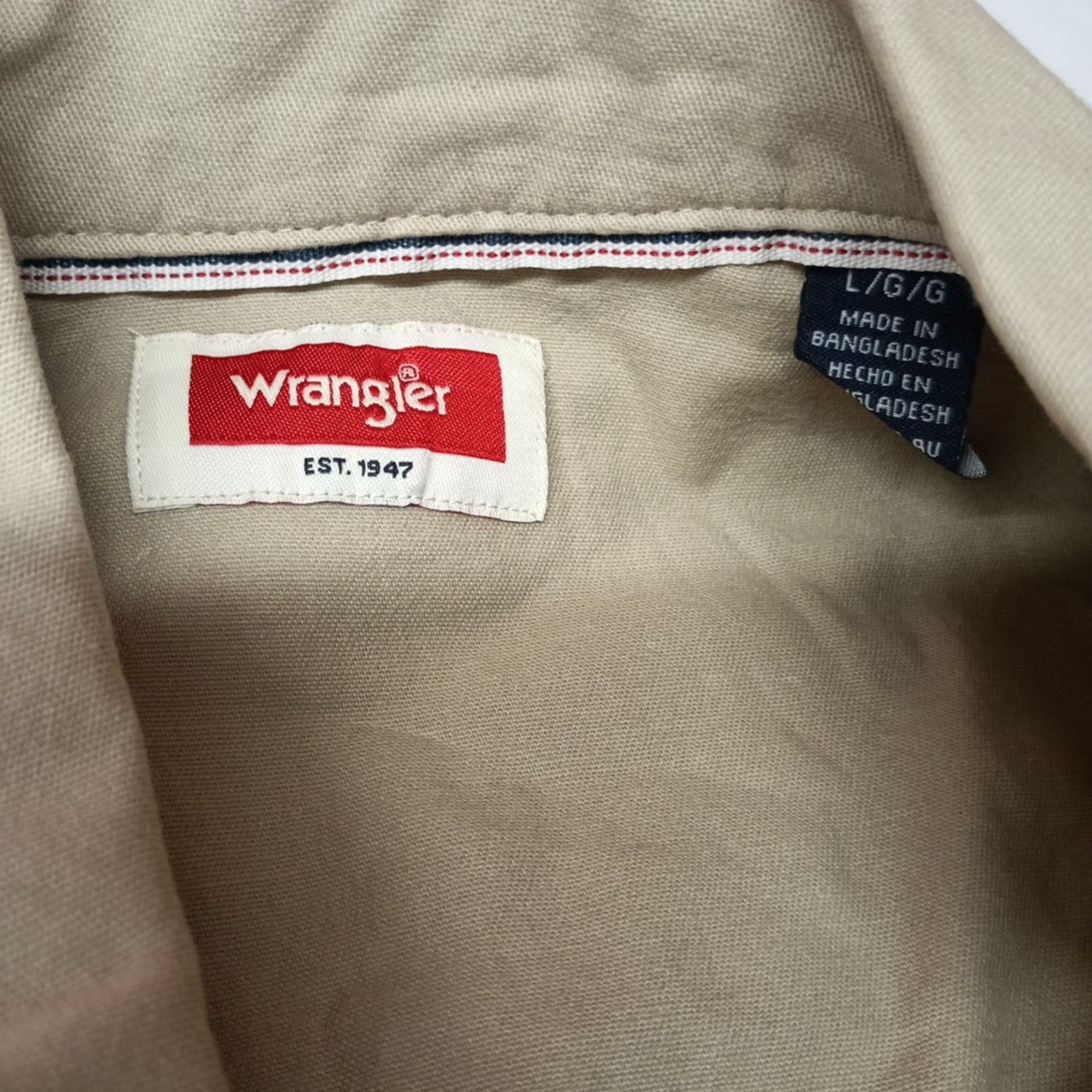 Wrangler Wrangler Jacket Overshirt Outdoor Shacket Size L Beige Size US L / EU 52-54 / 3 - 4 Thumbnail