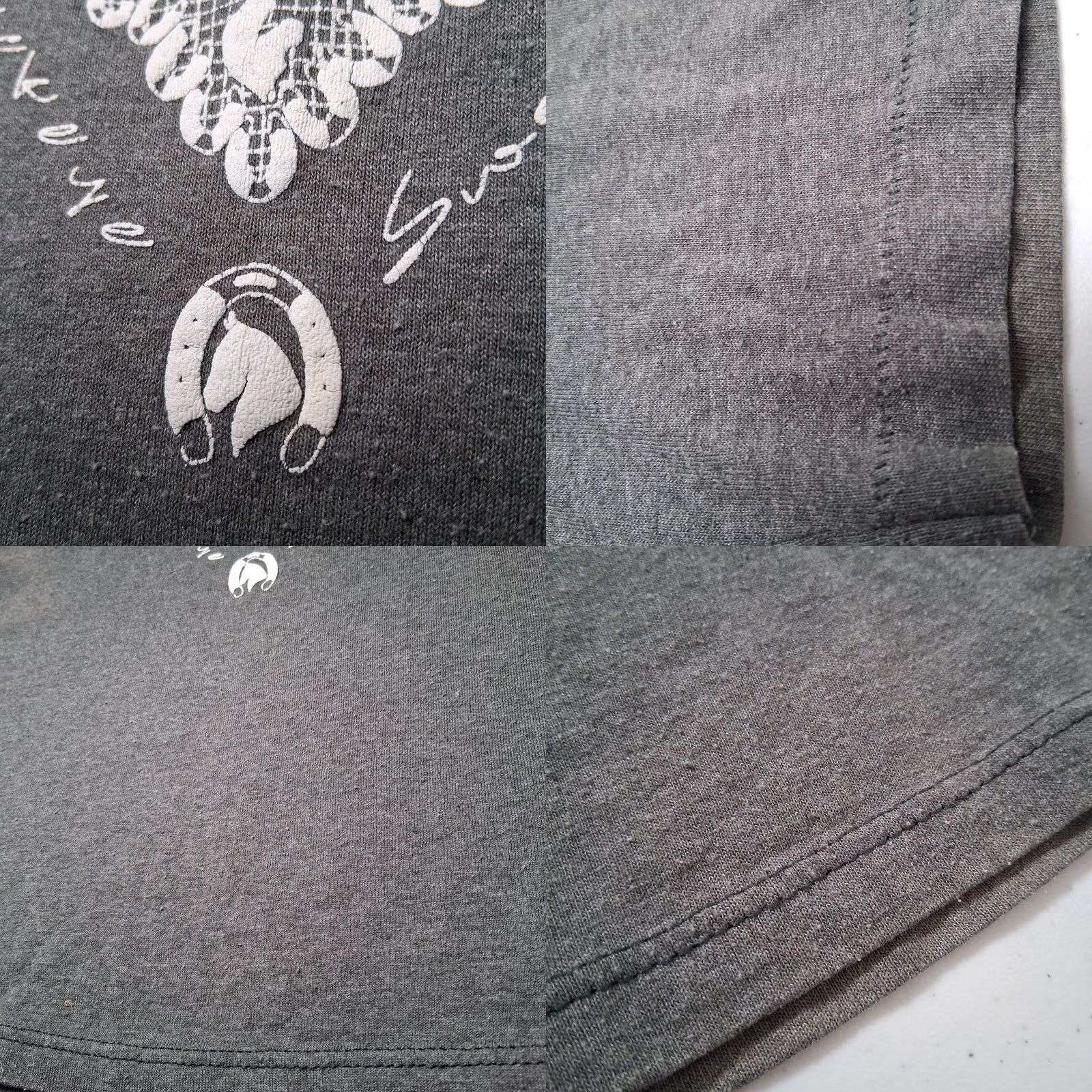 Jerzees VINTAGE Horse Shirt Ohio Sweepstakes Gray Lace Graphic T Single Stitch Jerzees L Size US L / EU 52-54 / 3 - 9 Thumbnail