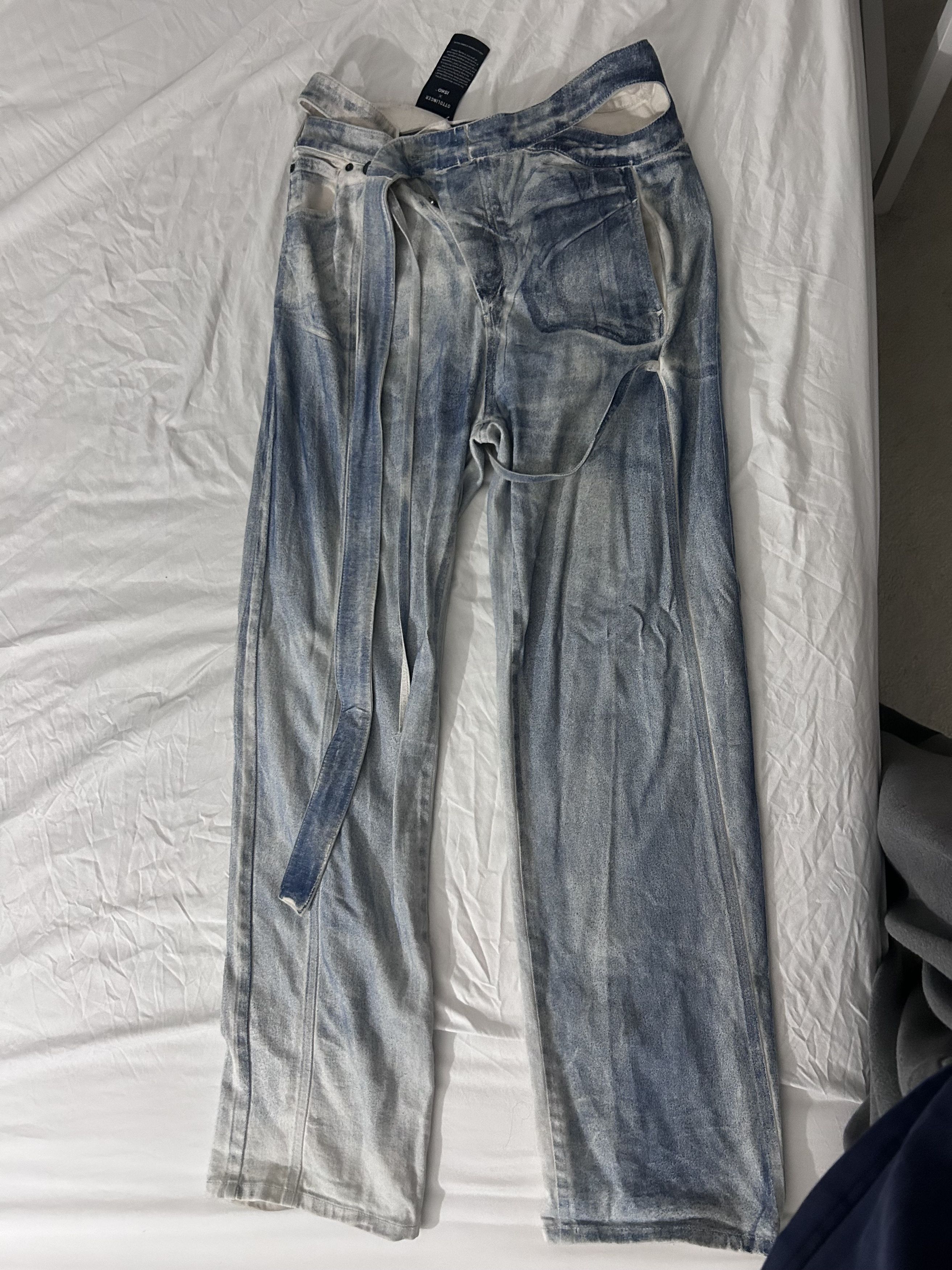 Ottolinger Ottolinger Blue Signature Wrap Jeans Size 32" / US 10 / IT 46 - 2 Thumbnail