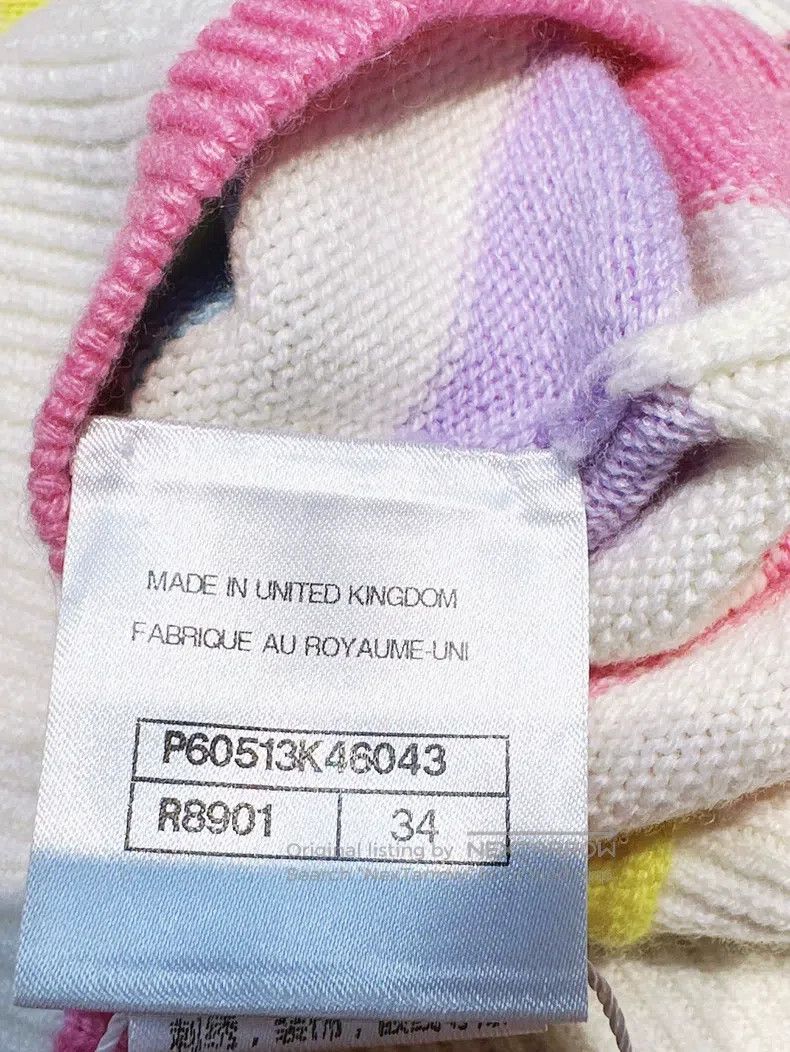 Chanel Chanel 19C Cruise Series Rainbow Striped Bat Sleeve Hooded Size XXS / US 00 / IT 34 - 5 Thumbnail