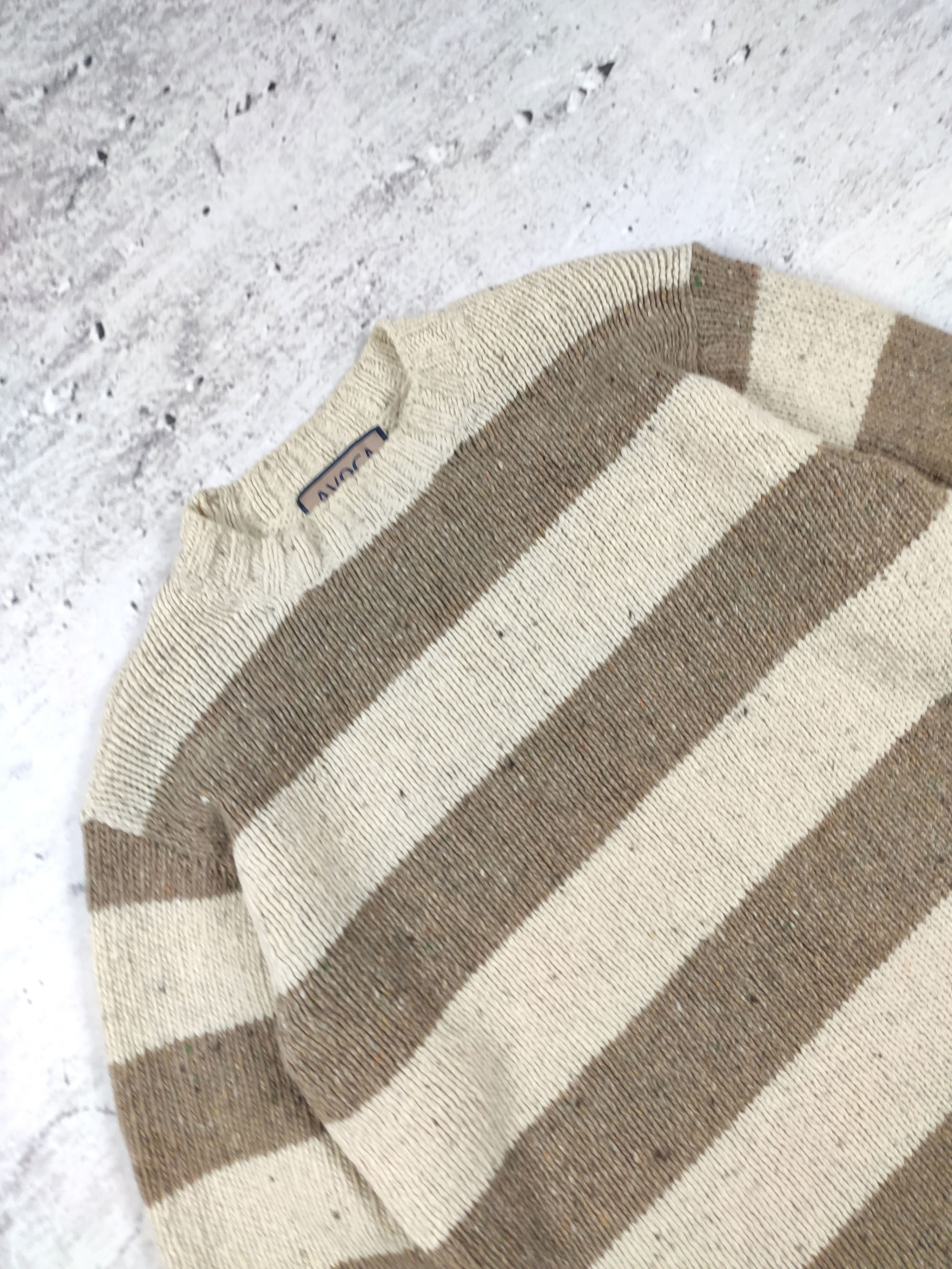 Vintage Avoca Irleand wool jumper sweater stripped Size US M / EU 48-50 / 2 - 5 Thumbnail