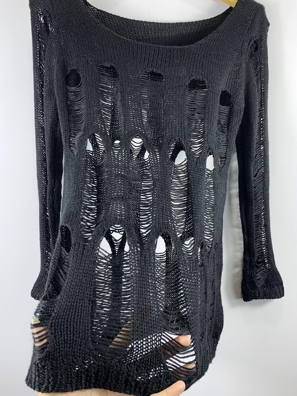 Issey Miyake Japanese Unknown Distressed Knit Grunge Number nine Style Size US M / EU 48-50 / 2 - 4 Thumbnail
