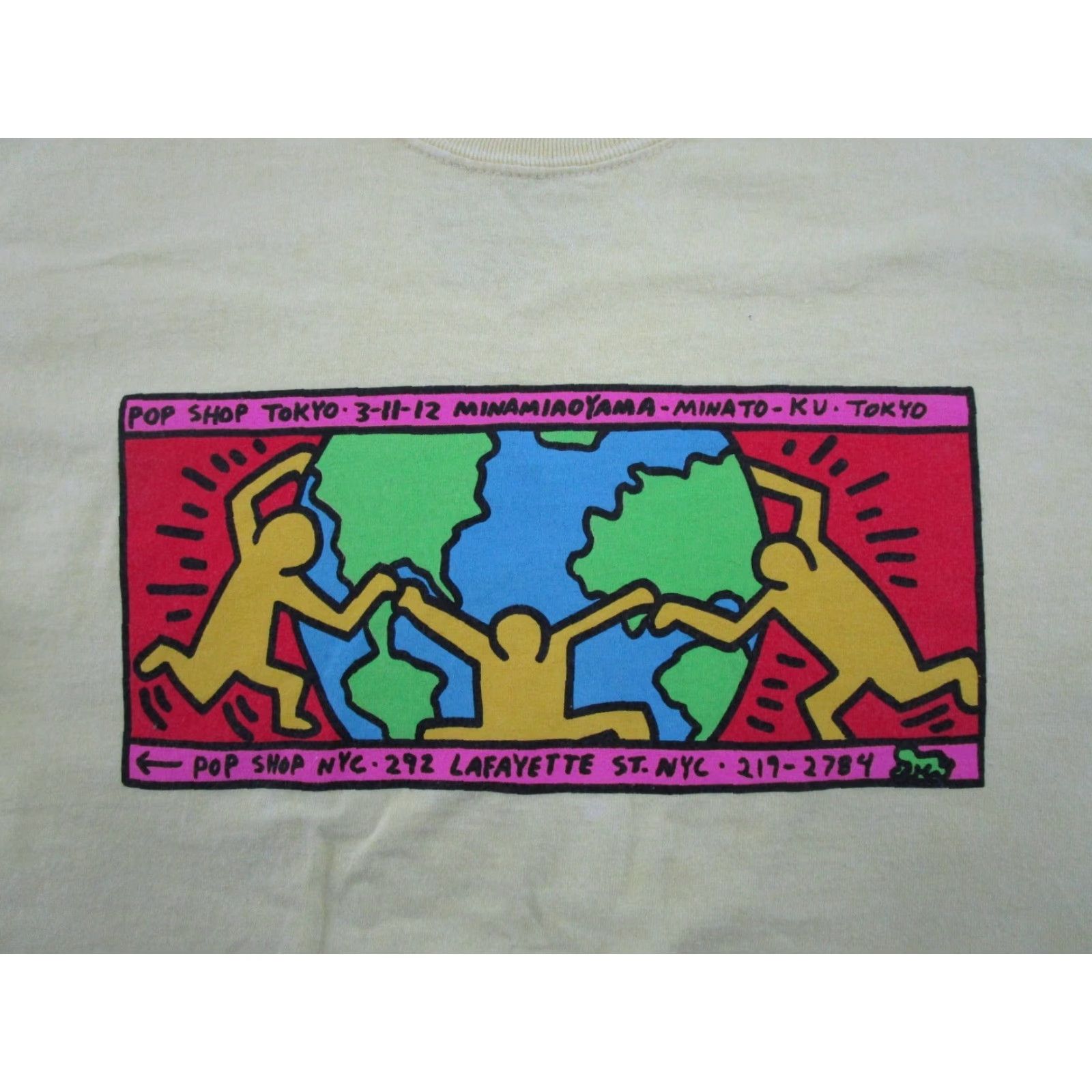 Ripple Junction Keith Haring New York City Pop Shop Art T-Shirt Crew Neck Short Sleeve M Multicolor Cotton Jersey Regular Mens Size US M / EU 48-50 / 2 - 2 Thumbnail