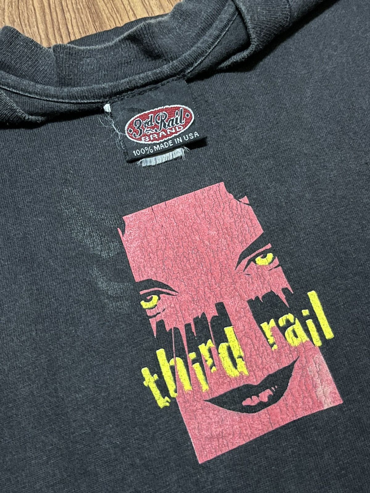 Think Skateboards × Vintage Vintage Thirdrail Skateboard Tshirt Size US L / EU 52-54 / 3 - 5 Thumbnail