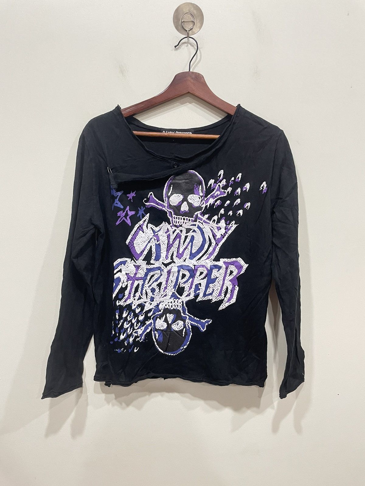 Japanese Brand Candy Stripper Long Sleeve Tshirt Size ONE SIZE - 1 Thumbnail
