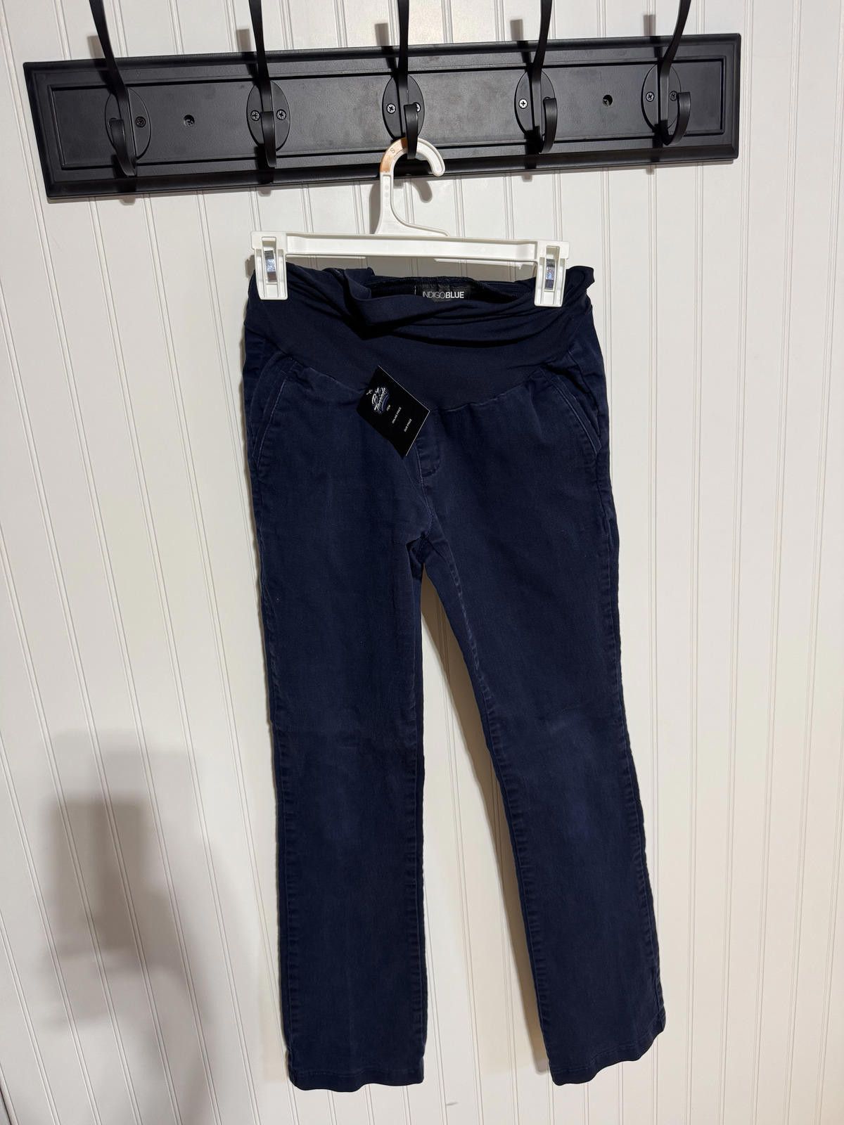 Other Indigo Blue Women's Small Petite Secret Fit Belly Navy Pants Size 28" / US 6 / IT 42 - 1 Thumbnail