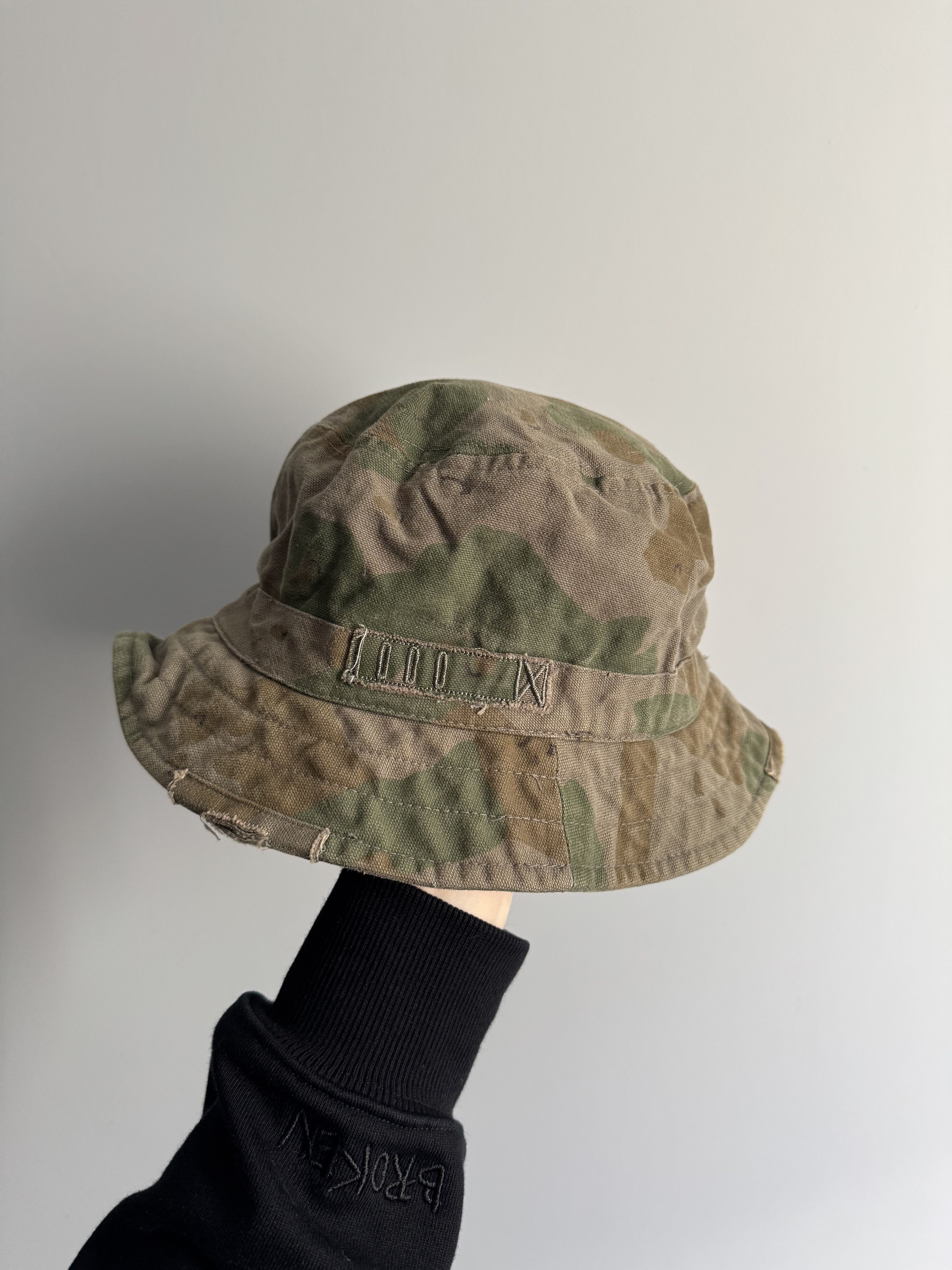 Billabong Vintage Billabong Bucket Camo Panama Hat military USA 90s Size ONE SIZE - 5 Thumbnail