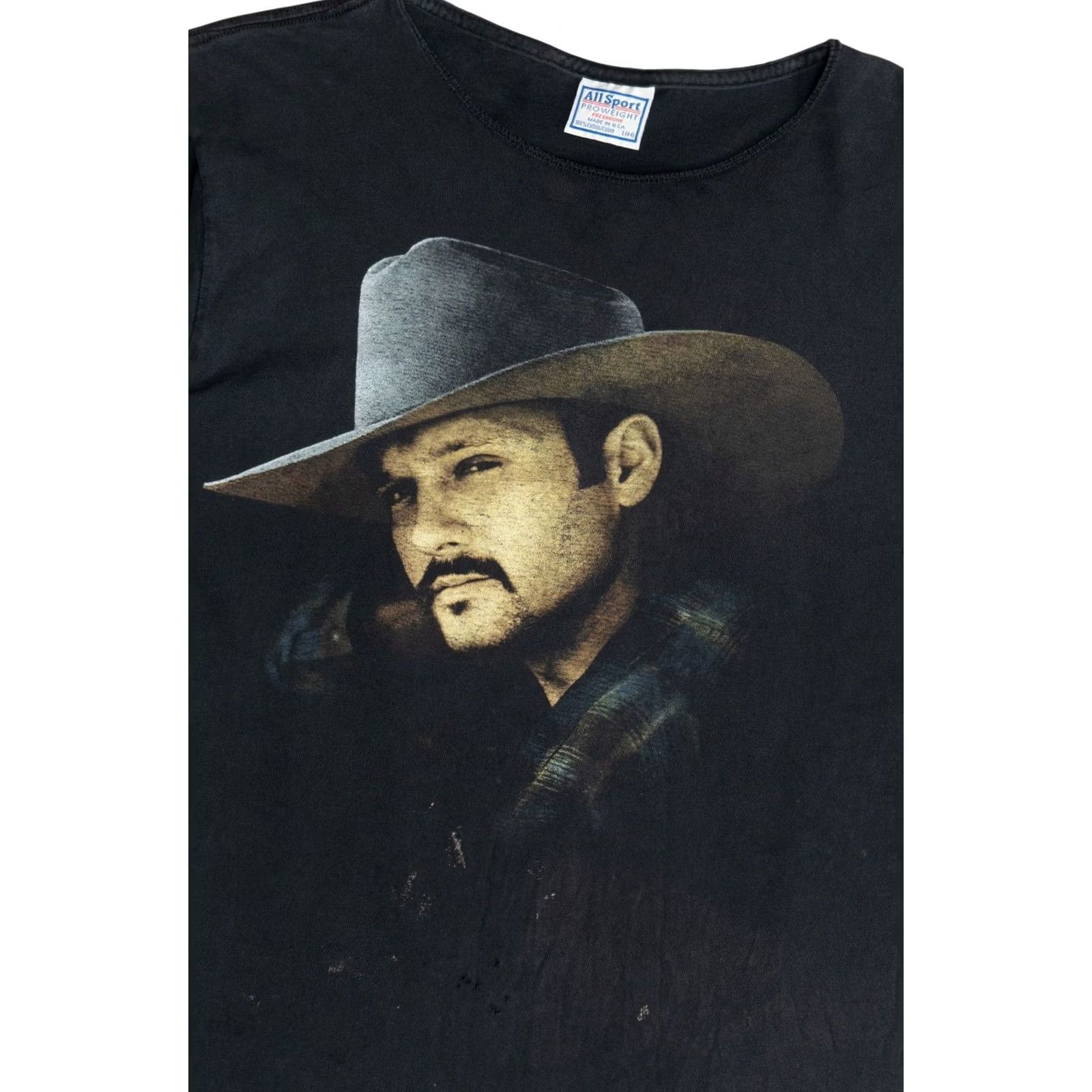 Vintage VINTAGE Tim McGraw All I Want Tour T-Shirt Distressed 1995 1990s Black Unisex Adult Large Short Sleeve shirts Size US L / EU 52-54 / 3 - 3 Thumbnail