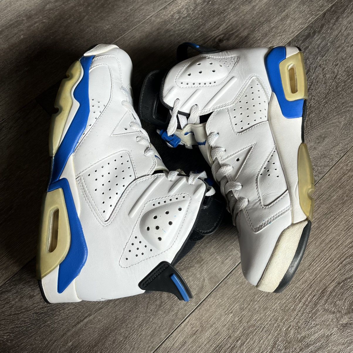 Jordan Brand × Nike Air Jordan 6 VI Retro Sport Blue 2014 Men’s Size 9.5 Shoes Size US 9.5 / EU 42-43 - 4 Thumbnail