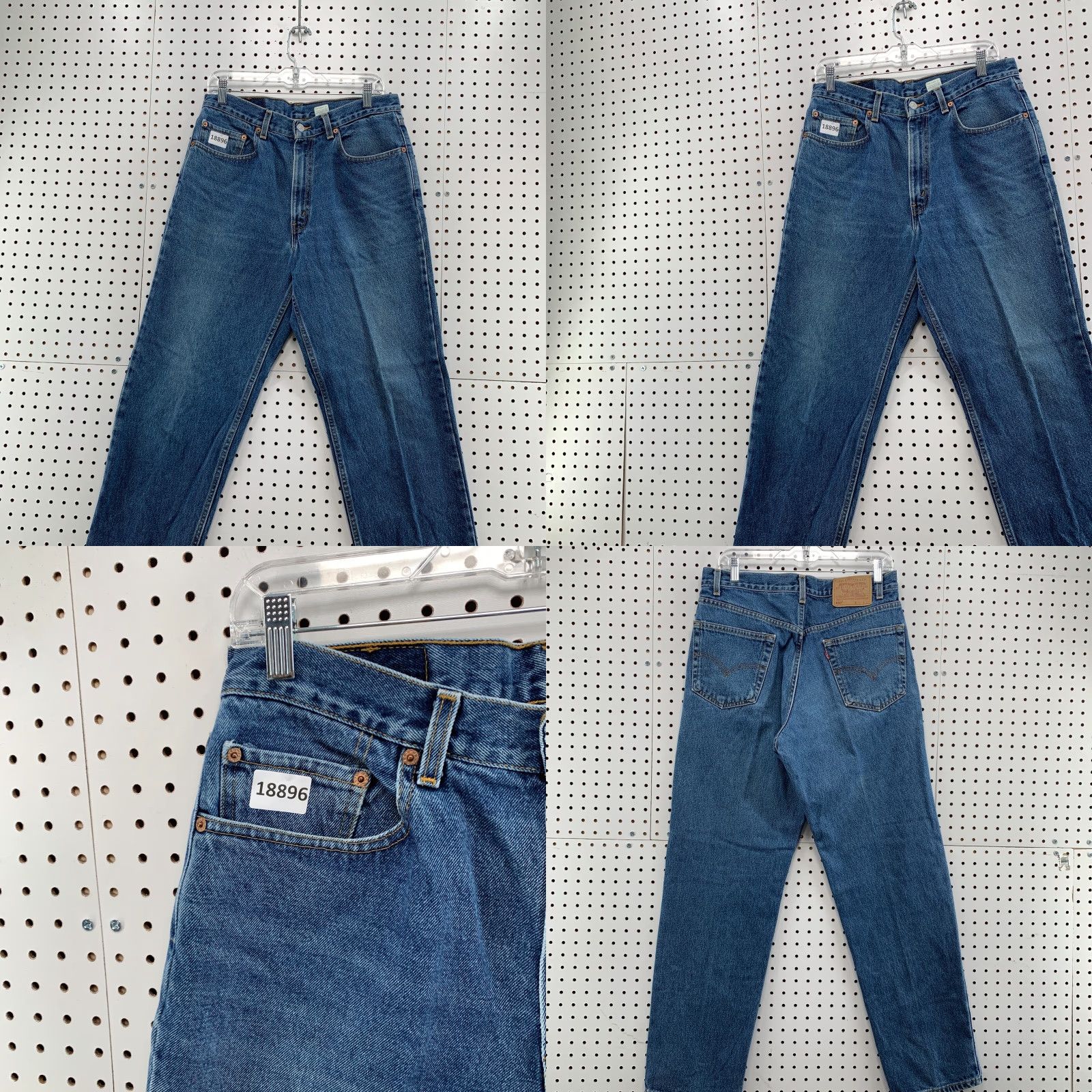 Levi's VINTAGE Levi's 550 Relaxed Fit Blue Denim Jeans 90s Mens 32x32 Size US 32 / EU 48 - 8 Thumbnail