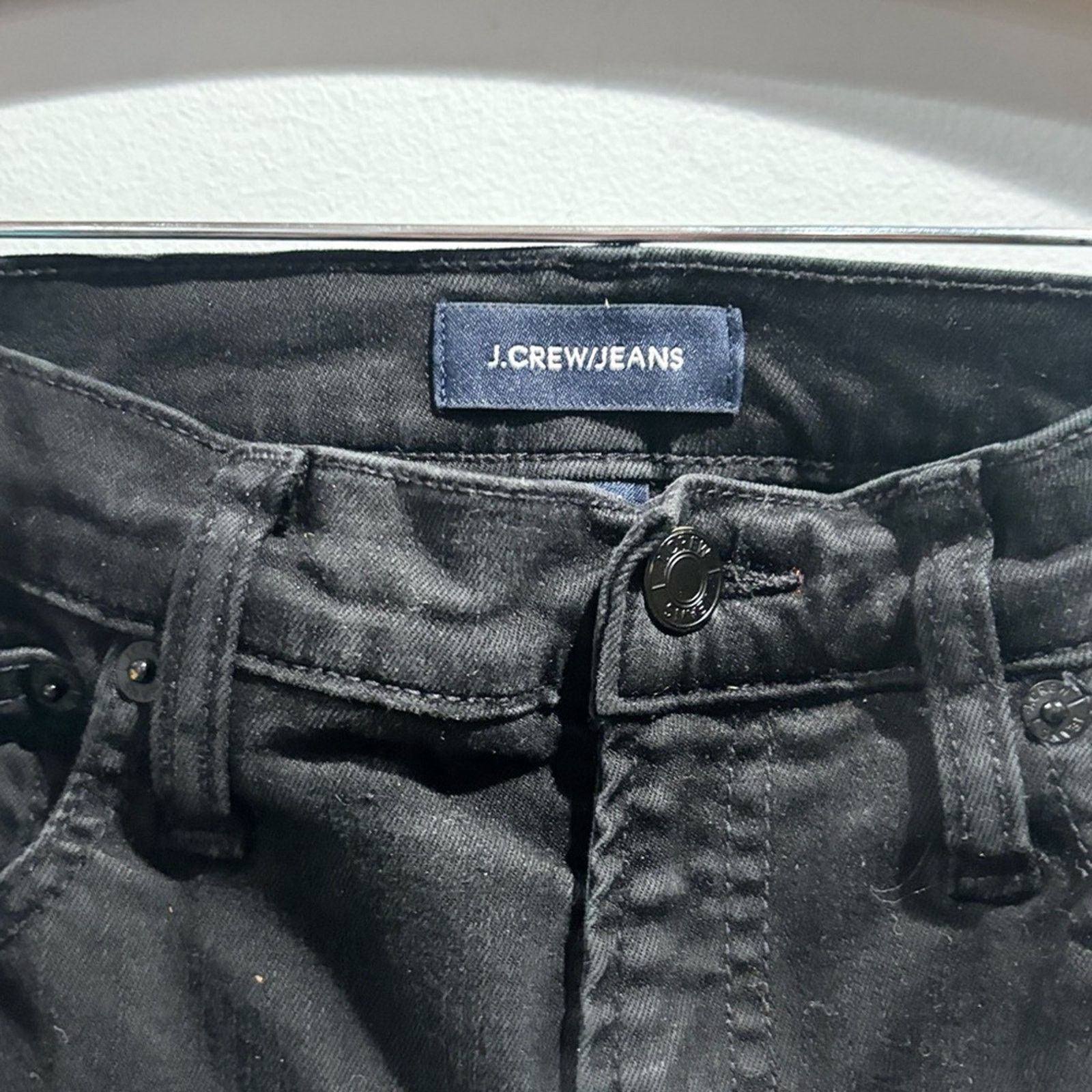 J.Crew J CREW JEANS 9" high-rise toothpick Jean in True Black Sz 27 Size 27" / US 4 / IT 40 - 4 Thumbnail