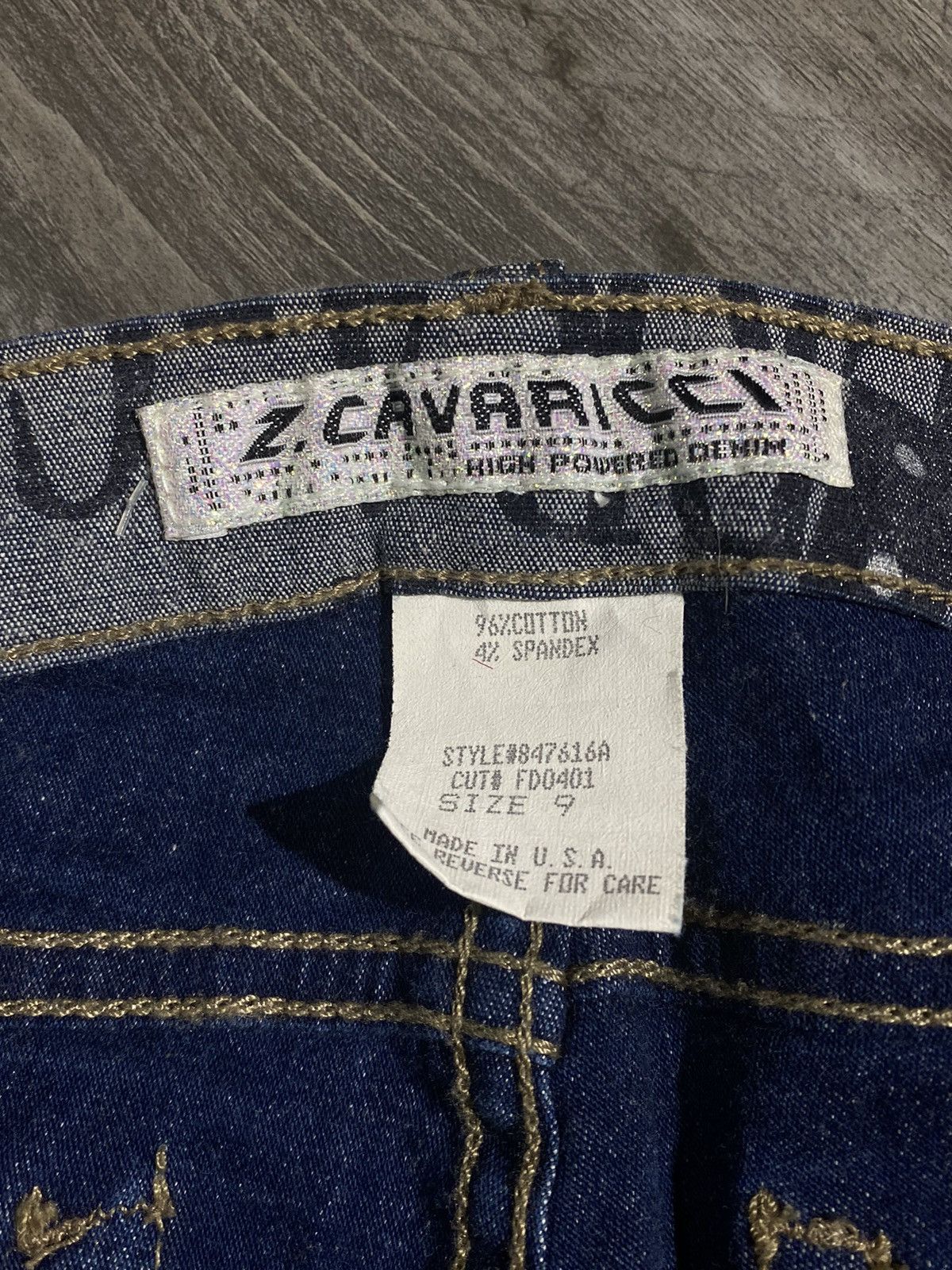Vintage Z. Cavaricci Vintage AOP Boot Cut Denim Jeans Size 29" - 7 Thumbnail