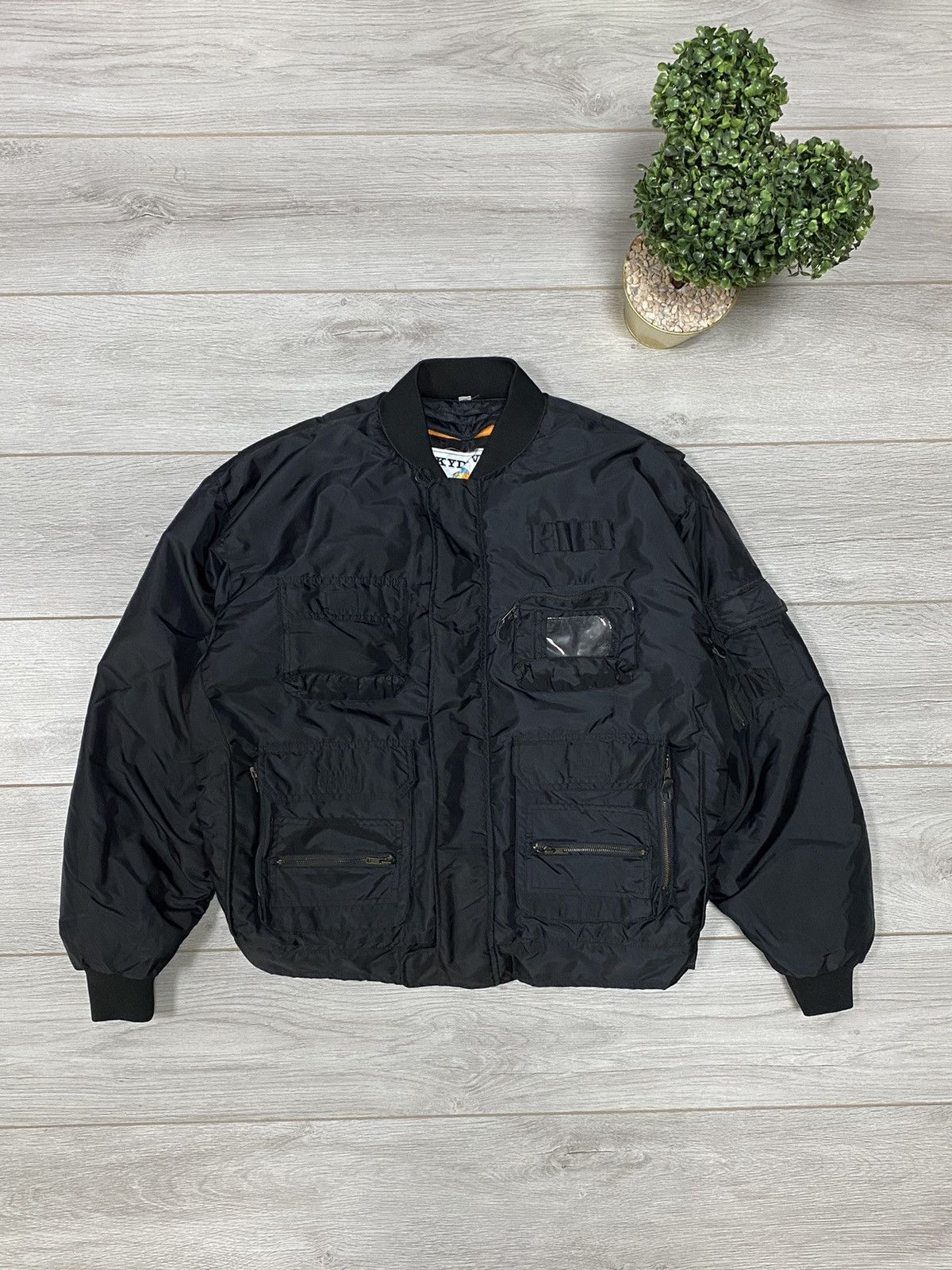 Vintage Ma1 Flyer military Vintage Bomber Jacket double side Size US XL / EU 56 / 4 - 1 Thumbnail