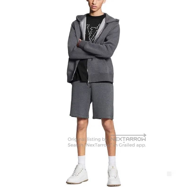 Louis Vuitton Louis Vuitton SS23 Solid Graphic Printed Zip Hooded Drawst Size US L / EU 52-54 / 3 - 8 Thumbnail