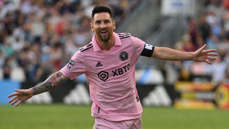 Adidas 23/24 Inter Miami FC Messi Home Shirt Size US L / EU 52-54 / 3 - 22 Thumbnail