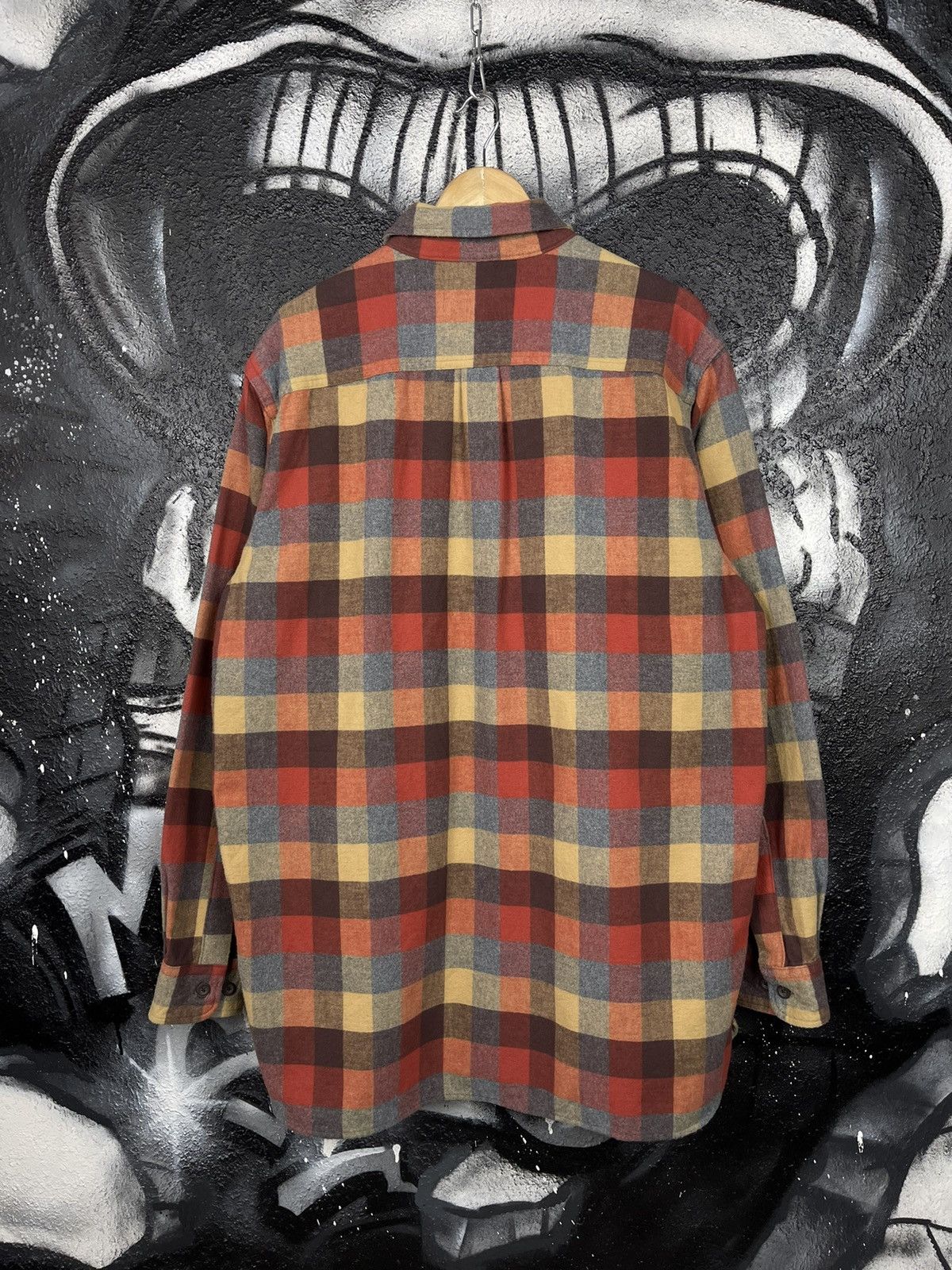 L.L. Bean × Vintage L.L Bean Chamois Plaid Shirt Men’s Traditional Fit Size US L / EU 52-54 / 3 - 6 Thumbnail
