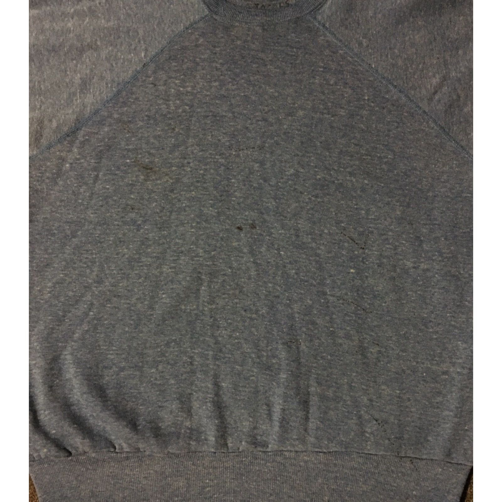 Vintage Vtg American Vintage Sweatshirt M Pullover Distressed Paint Blue 70s 80s Biker Surf Gym 90s College Retro Men Mens Size US M / EU 48-50 / 2 - 3 Thumbnail